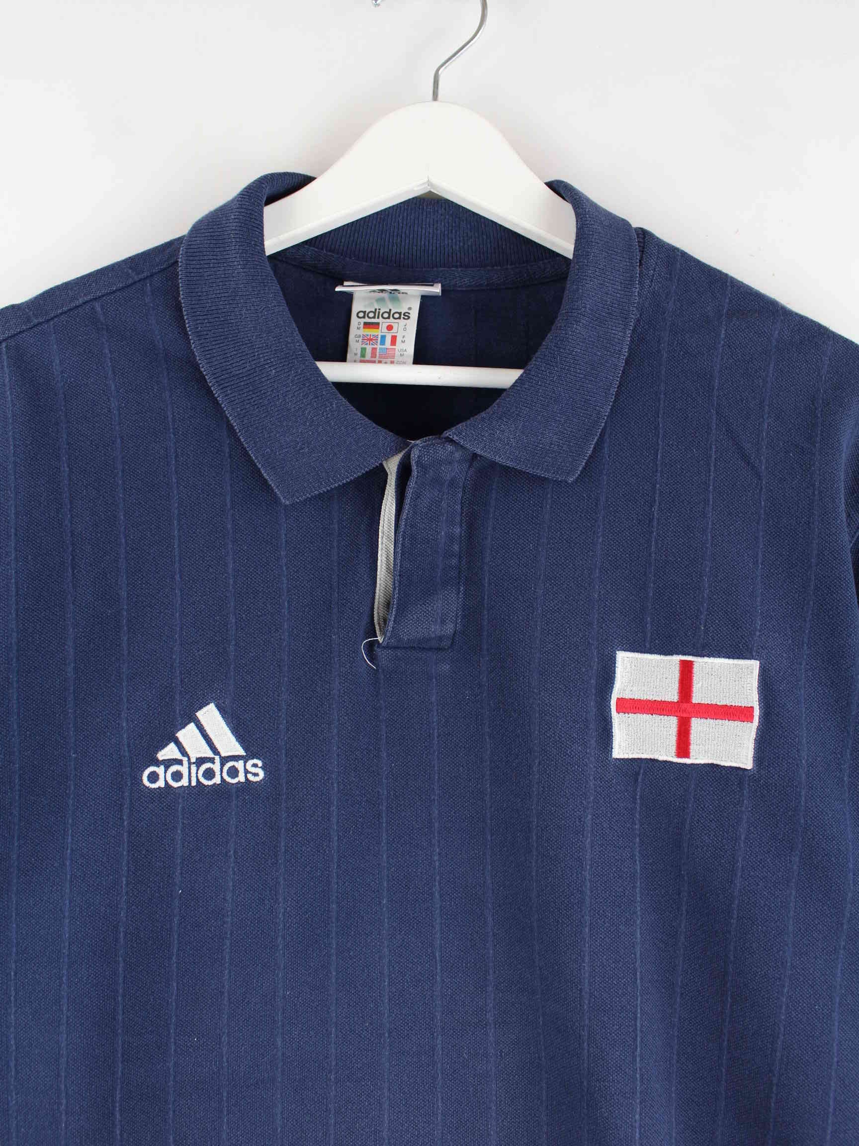 Adidas Vintage 1999 UEFA England Polo Blau M (detail image 1)