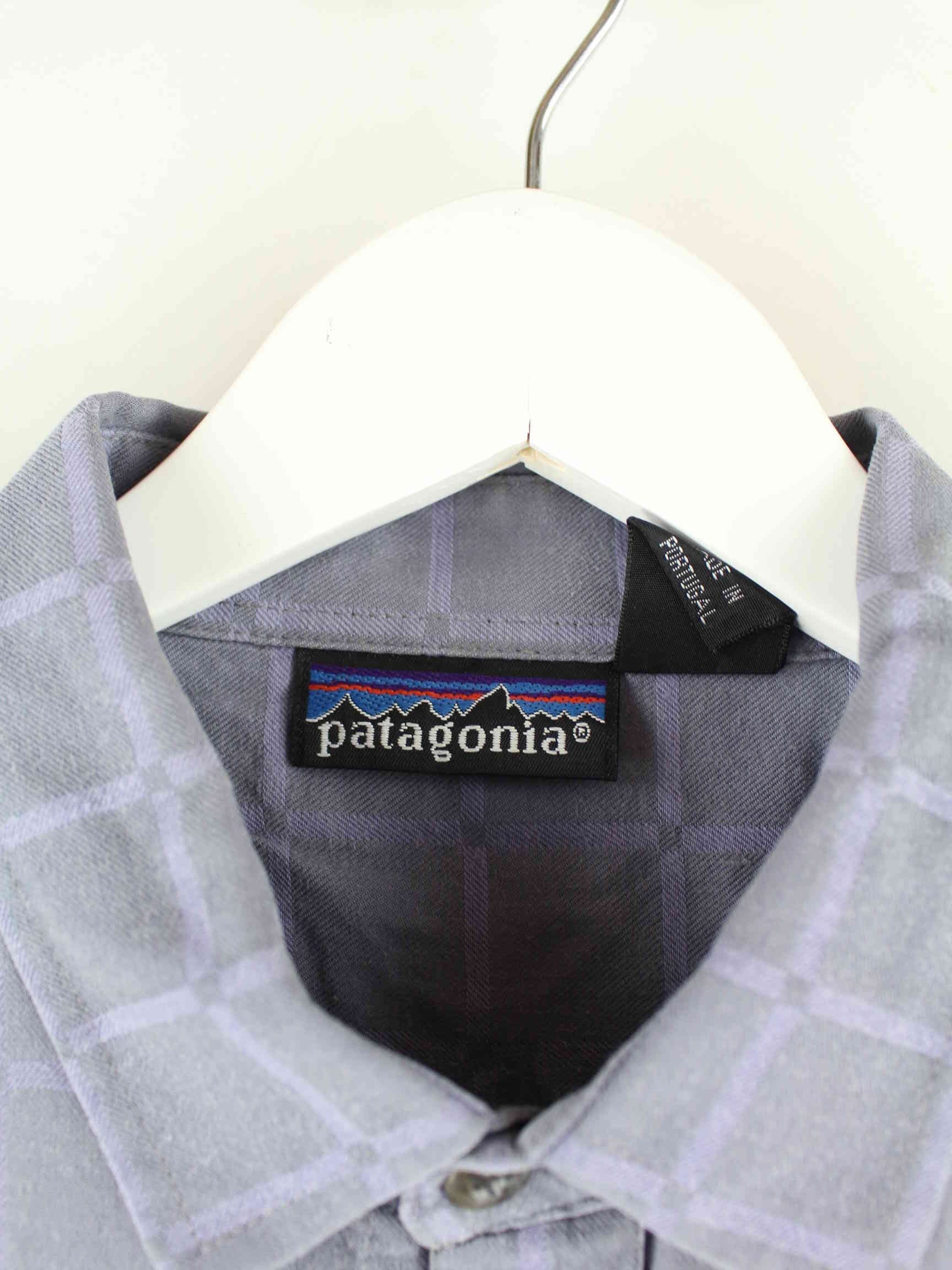 Patagonia 90s Vintage Striped Hemd Grau M (detail image 2)