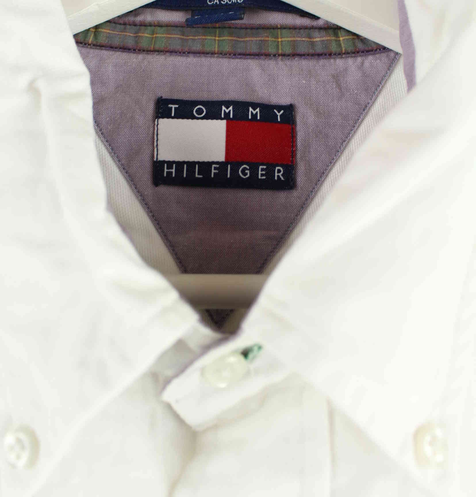 Tommy Hilfiger 00s Embroidered Hemd Weiß XL (detail image 2)