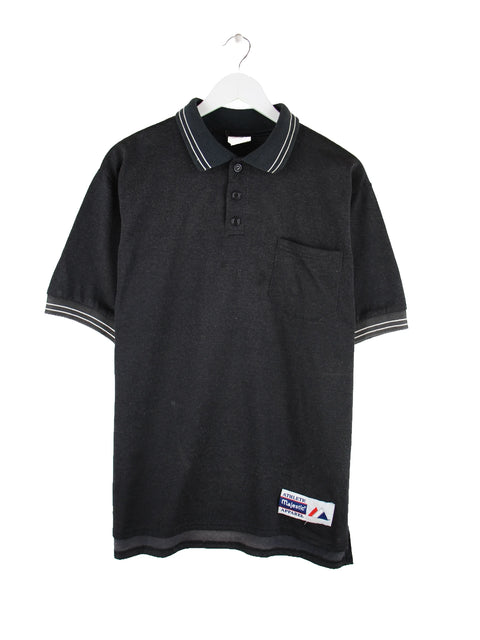 Majestic 90s Vintage Polo Schwarz M