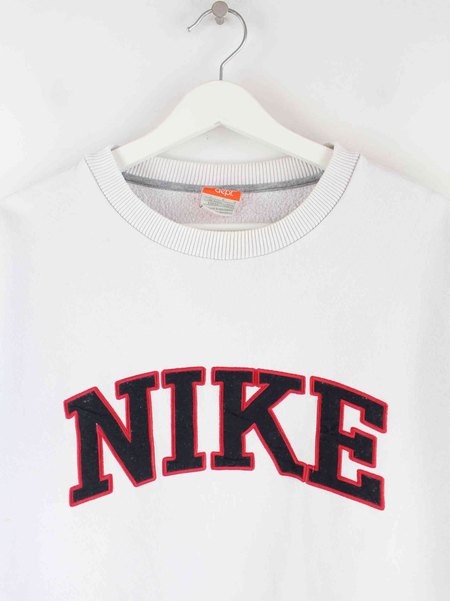 Nike Spellout Embroidered Sweater Weiß L (detail image 1)