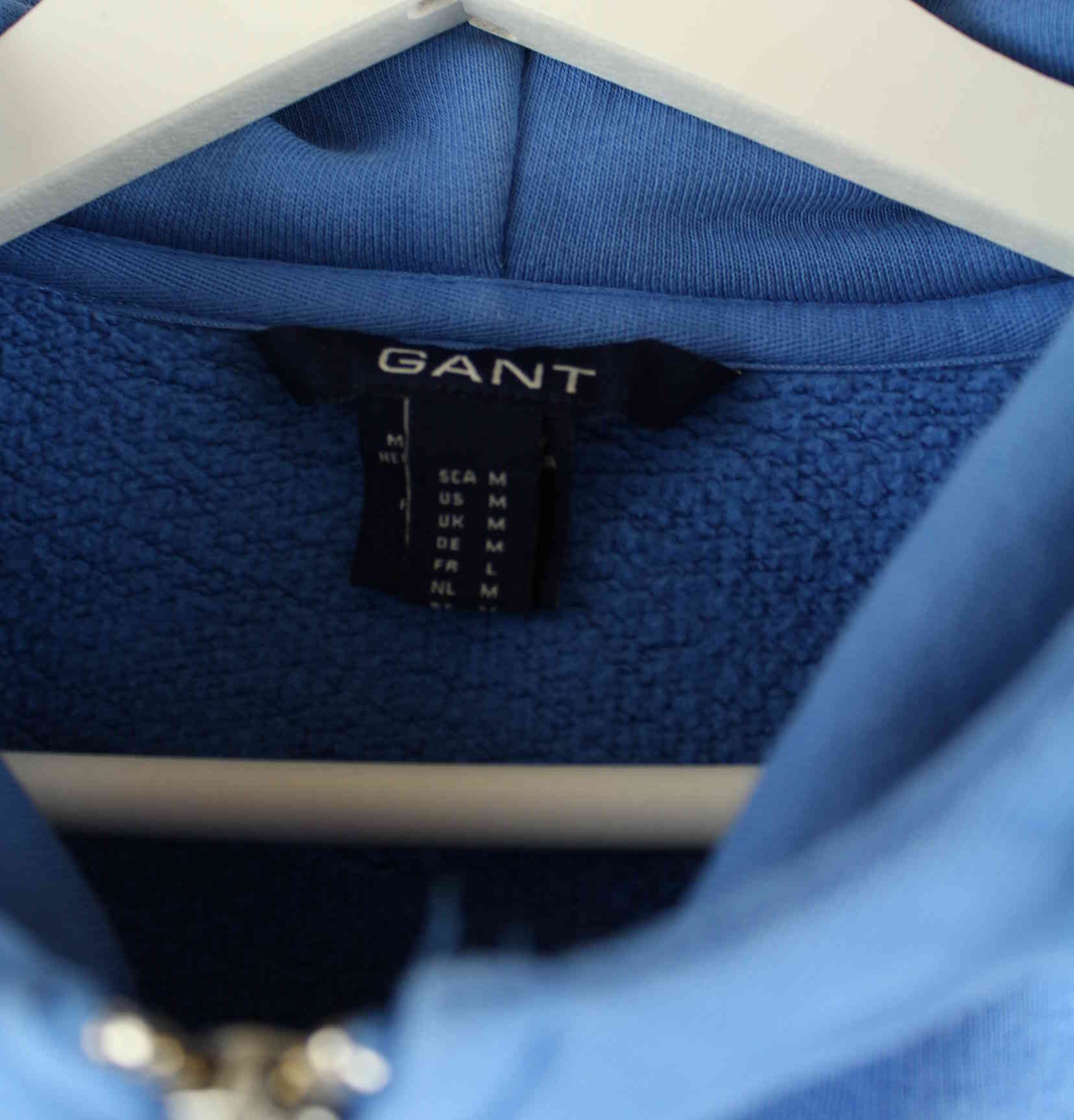 Gant Embroidered Zip Hoodie Blau M (detail image 2)