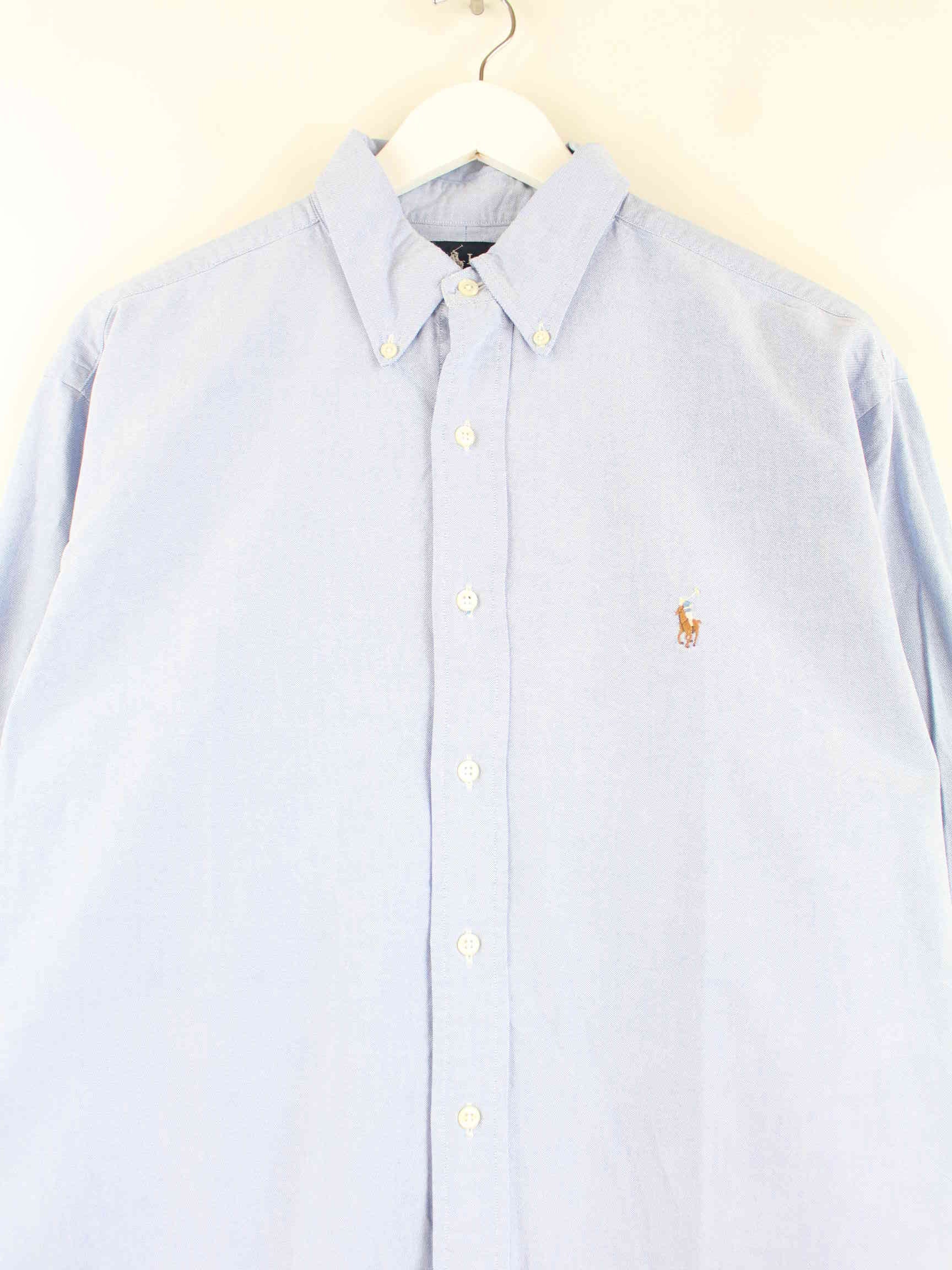 Ralph Lauren 90s Vintage Yarmouth Hemd Blau L (detail image 1)