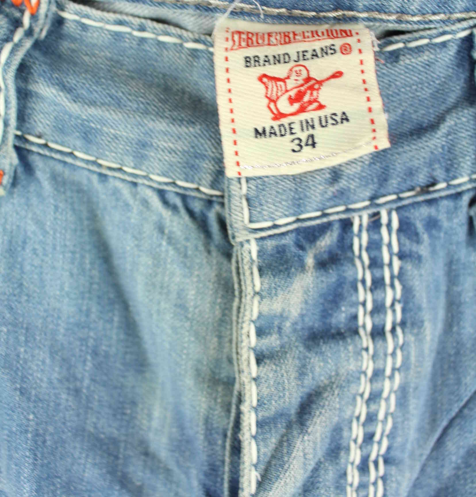 True Religion y2k Ricky Rainbow Jeans Blau W34 L34 (detail image 1)