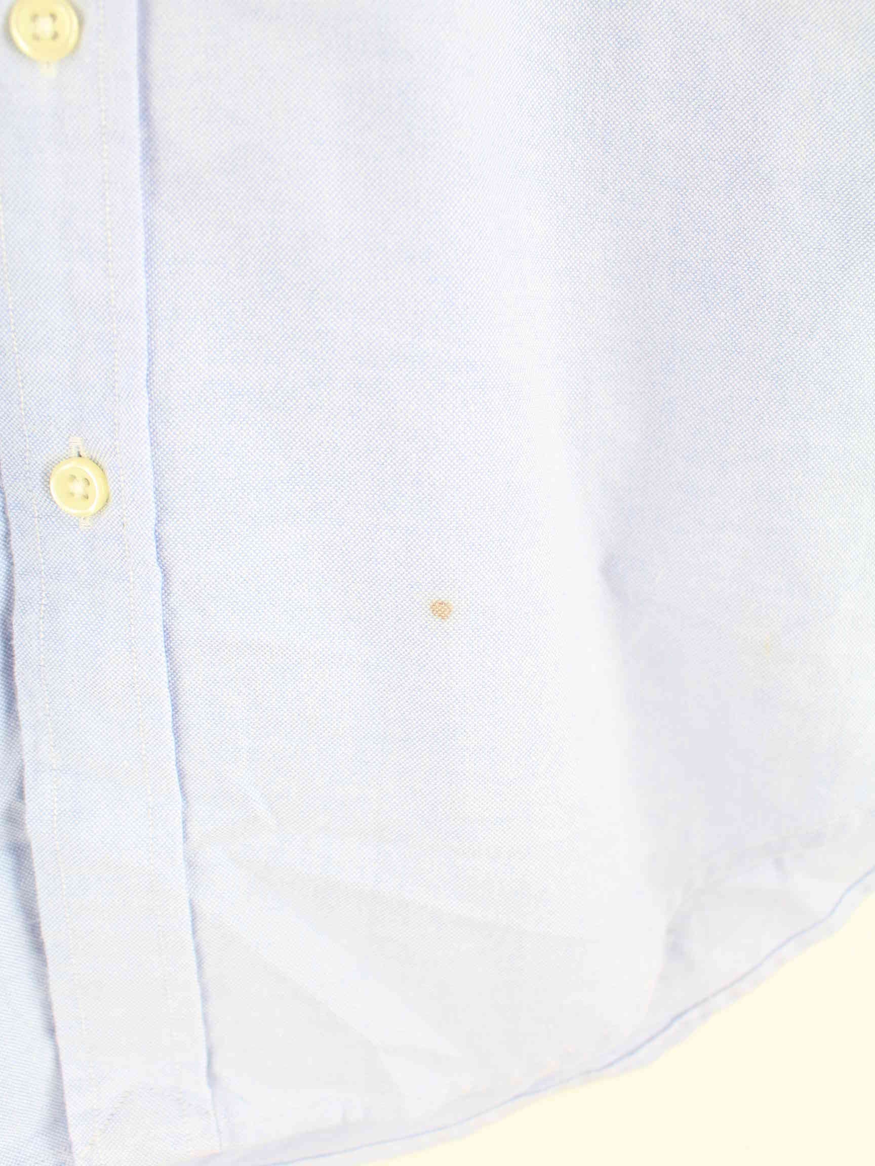 Ralph Lauren Damen 90s Vintage Kurzarm Hemd Blau XS (detail image 2)