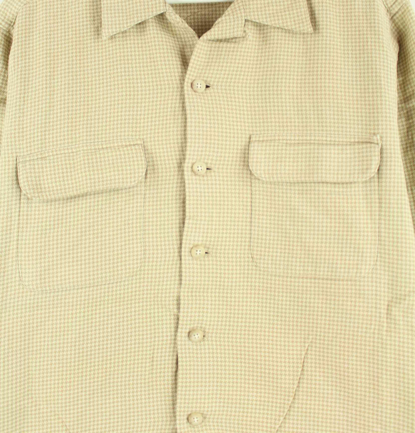 Ralph Lauren 90s Vintage Checked Hemd Beige L (detail image 1)