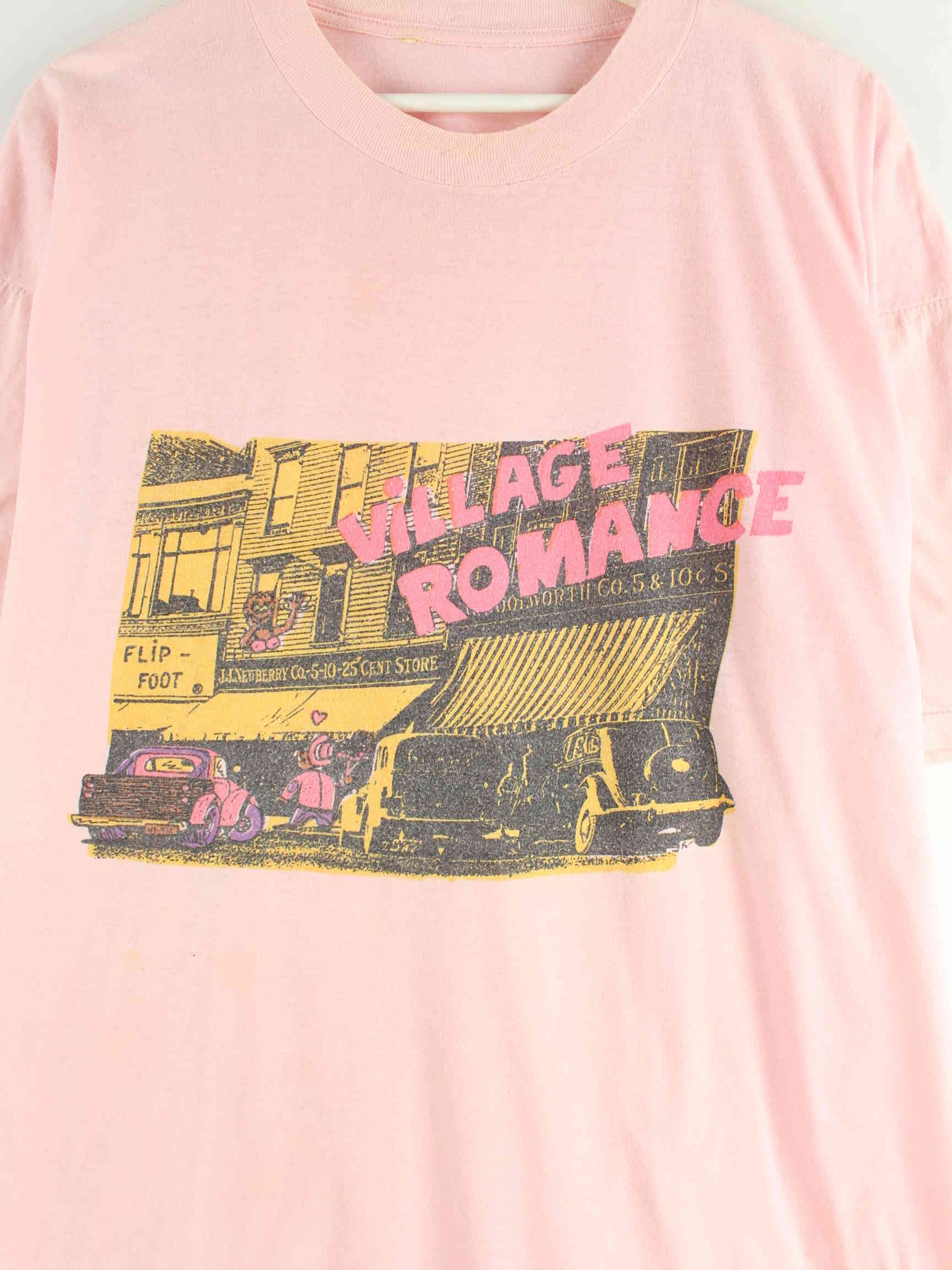 Vintage 80s Print T-Shirt Rosa XL (detail image 1)