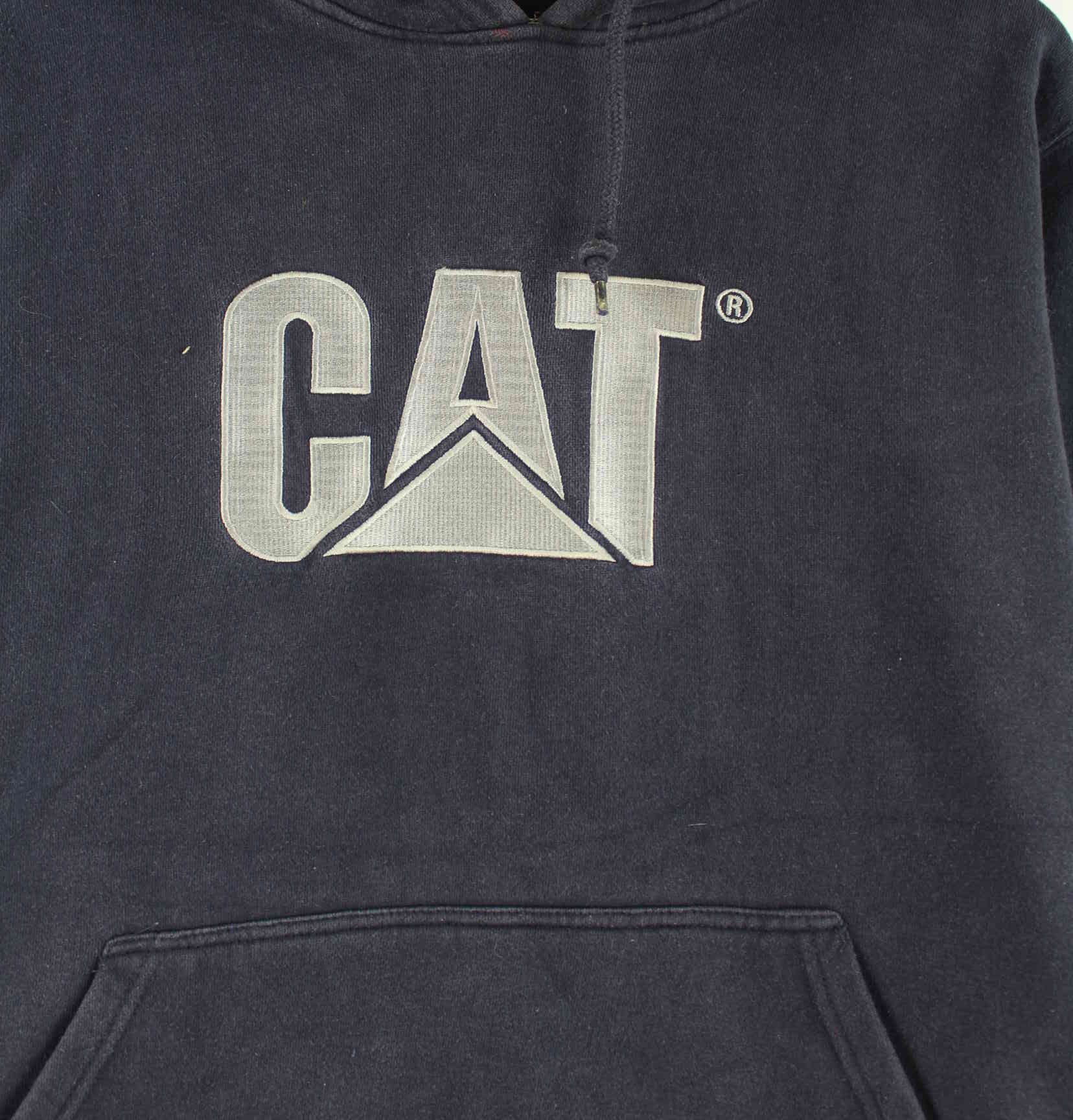 CAT 00s Embroidered Heavy Hoodie Blau M (detail image 1)