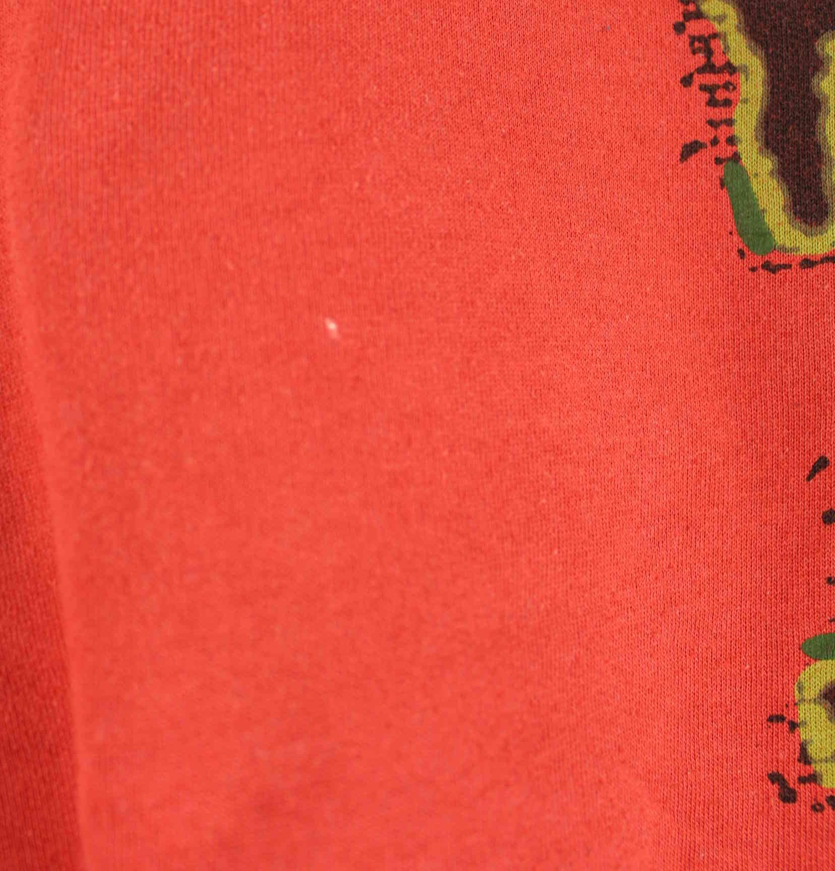 Reebok 90s Vintage Blacktop Print Heavy T-Shirt Rot 3XL (detail image 4)
