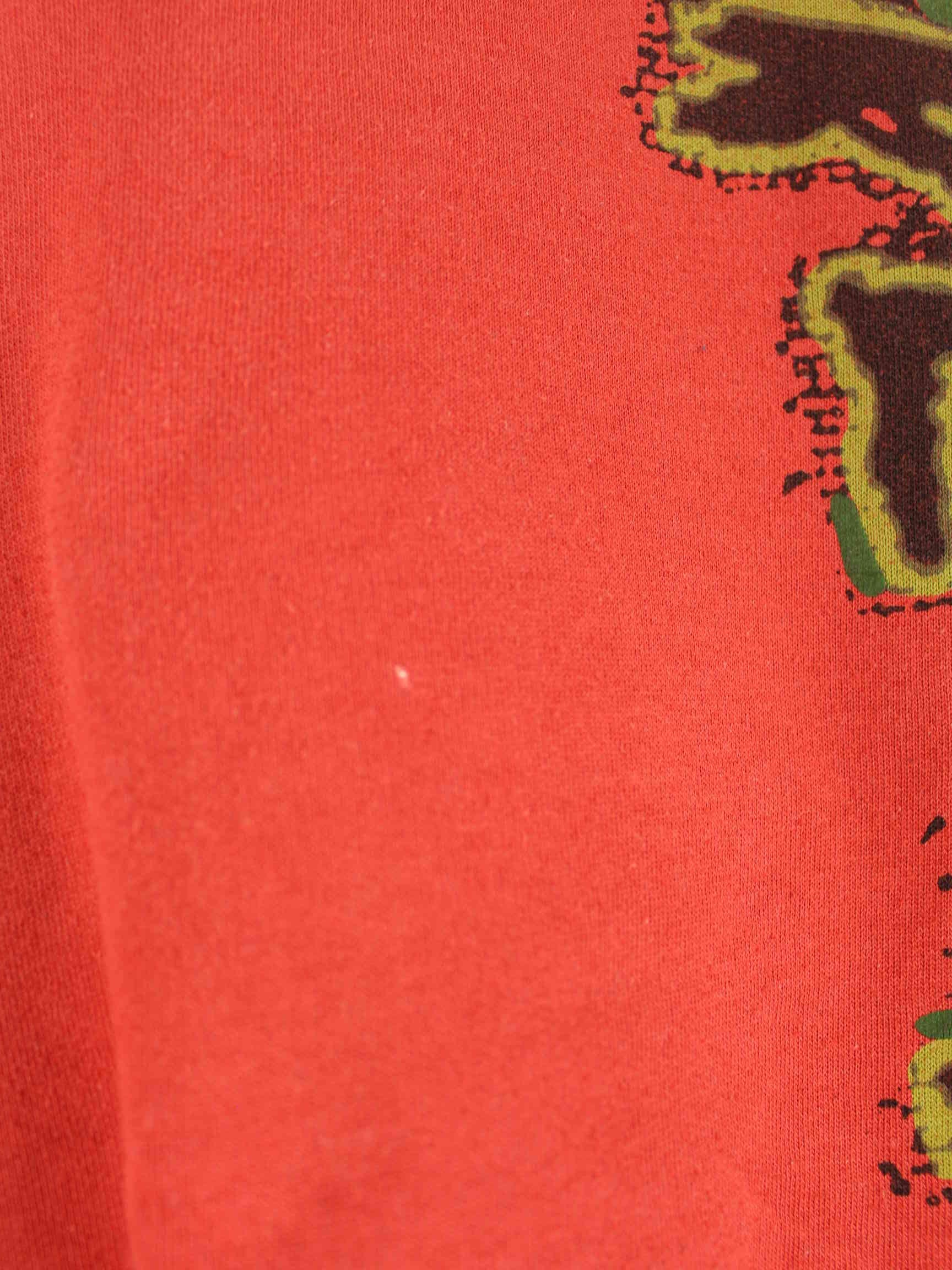 Reebok 90s Vintage Blacktop Print Heavy T-Shirt Rot 3XL (detail image 4)