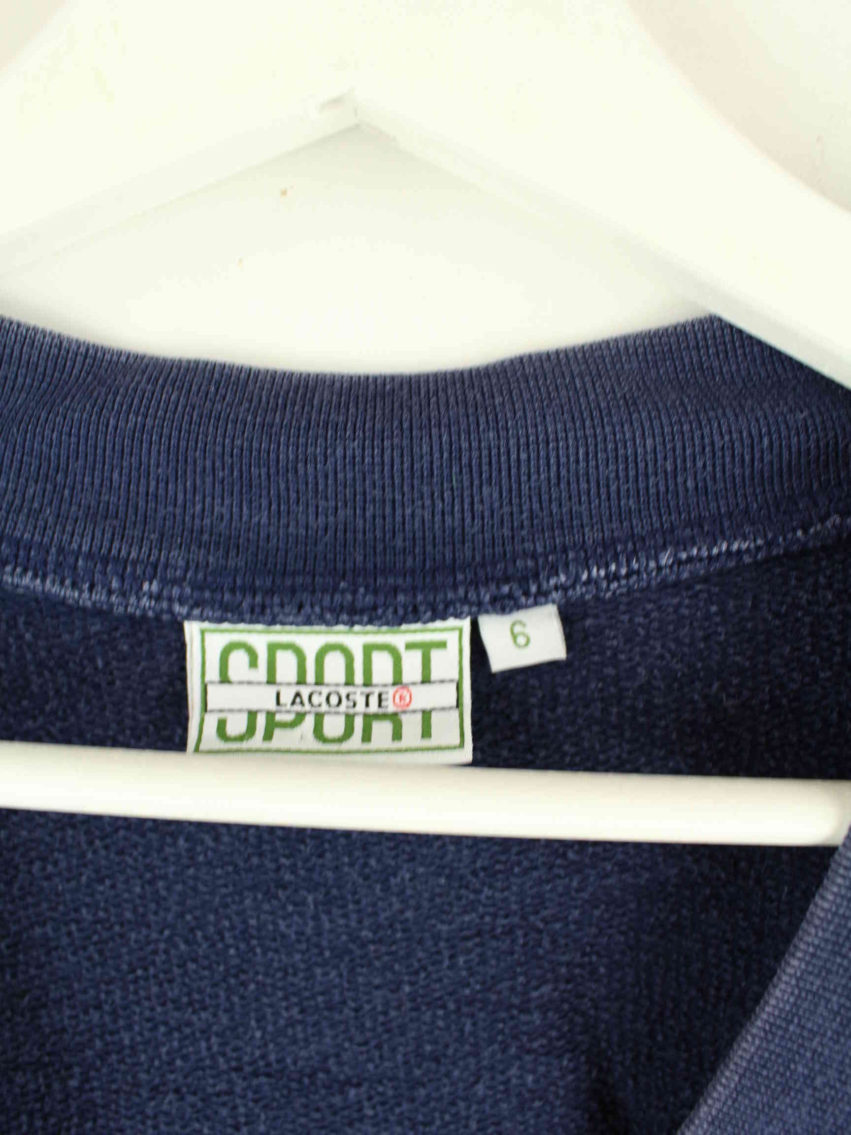 Lacoste 90s Vintage V-Neck Pullunder Blau XL (detail image 2)