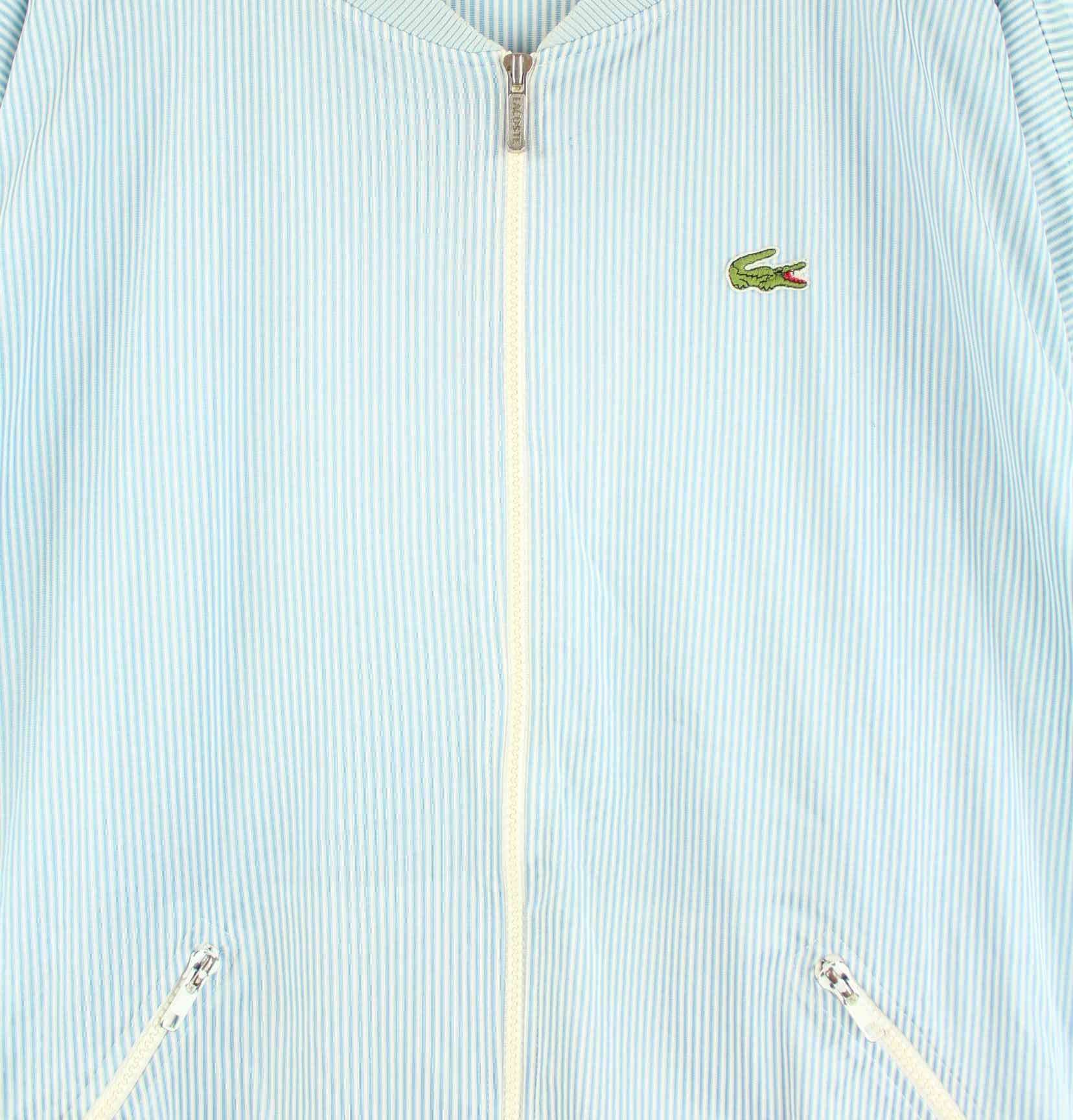 Lacoste 90s Vintage Striped Trainingsjacke Blau XL (detail image 1)