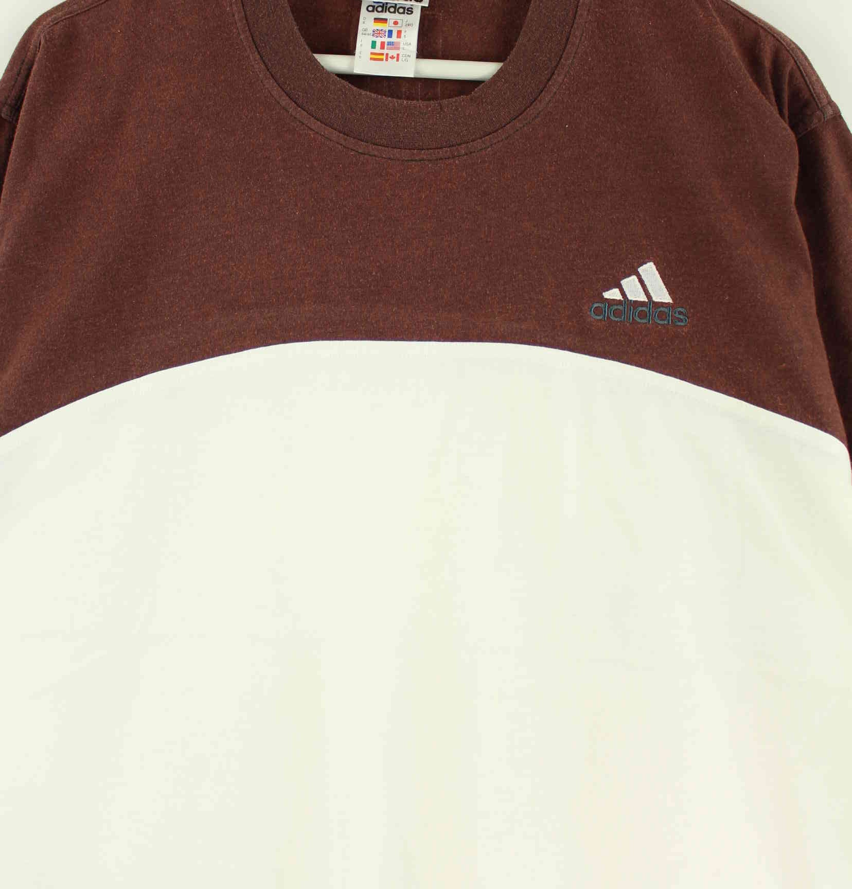 Adidas 90s Vintage Performance T-Shirt Weiß XL (detail image 1)