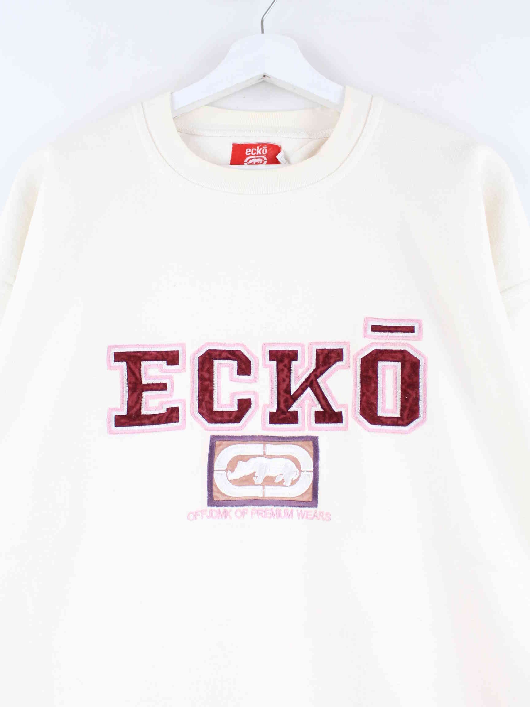 Ecko 90s Vintage Embroidered Sweater Beige XL (detail image 1)