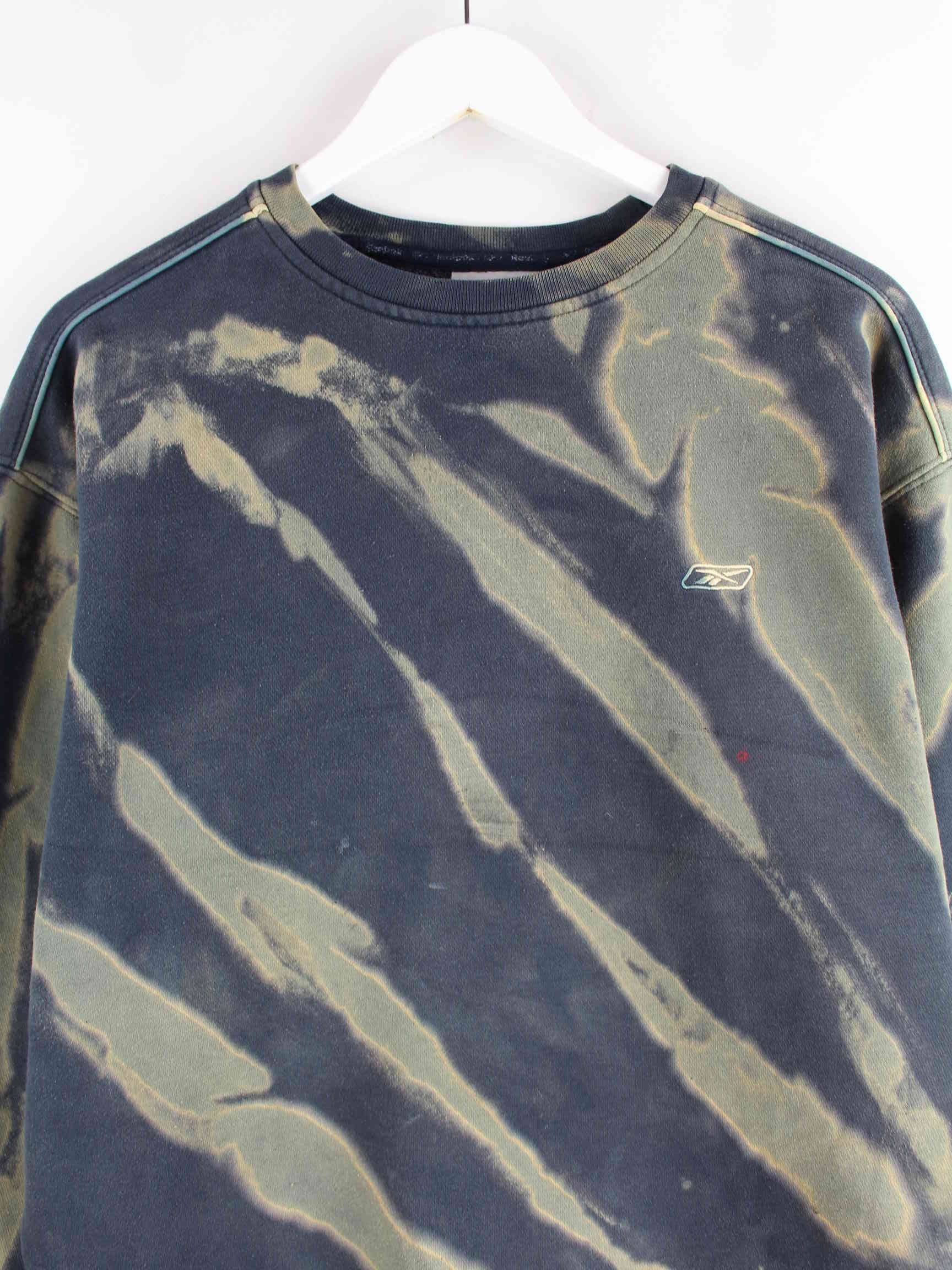 Reebok y2k Embroidered Tie Dye Sweater Blau M (detail image 1)