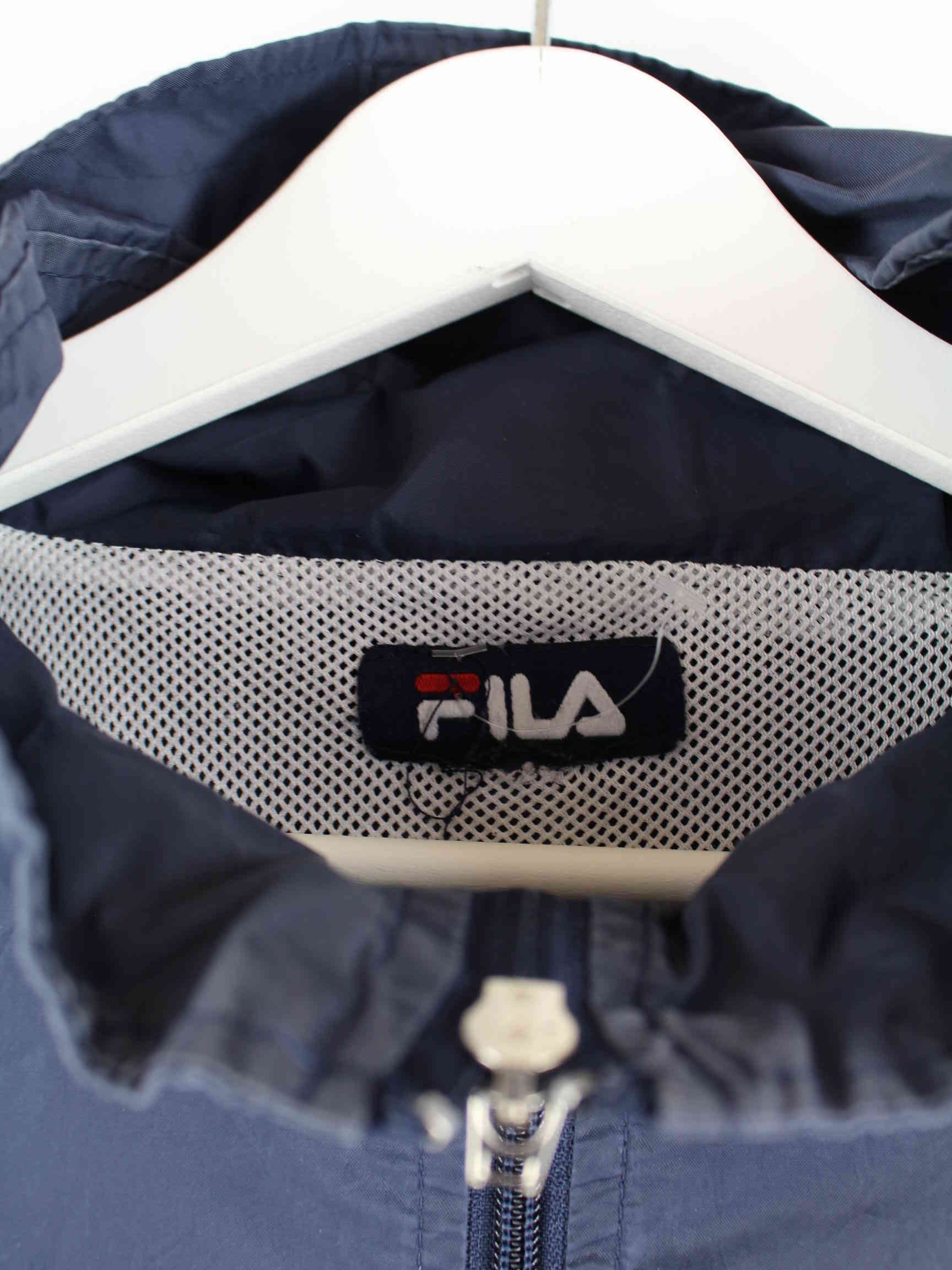 Fila 90s Vintage Regen Jacke Blau XXL (detail image 2)