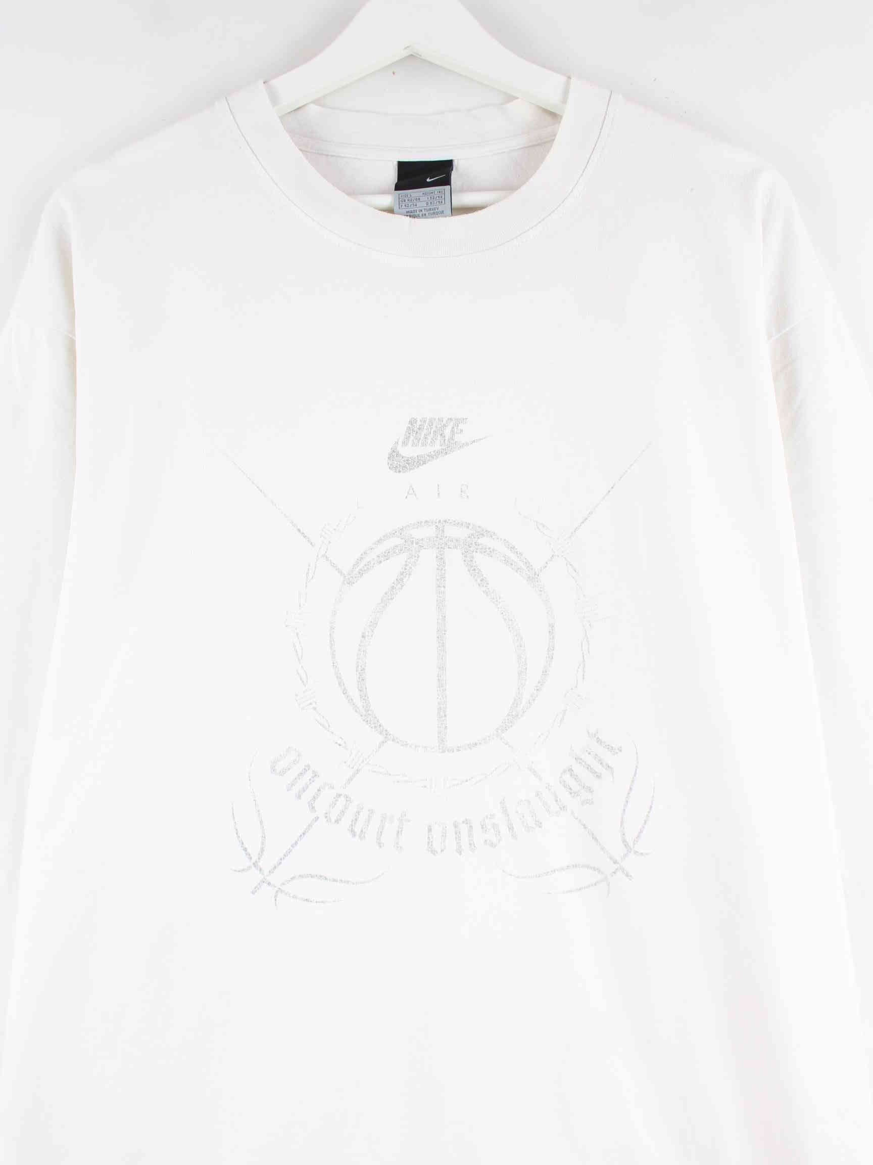 nike air print sweatshirt white