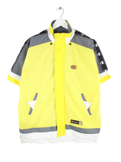 Champion Damen 00s Tape Kurzarm Trainingsjacke Gelb S