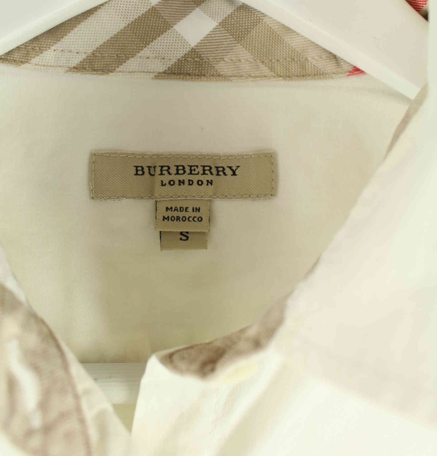 Burberry Damen Basic Short Sleeve Hemd Weiß S (detail image 3)