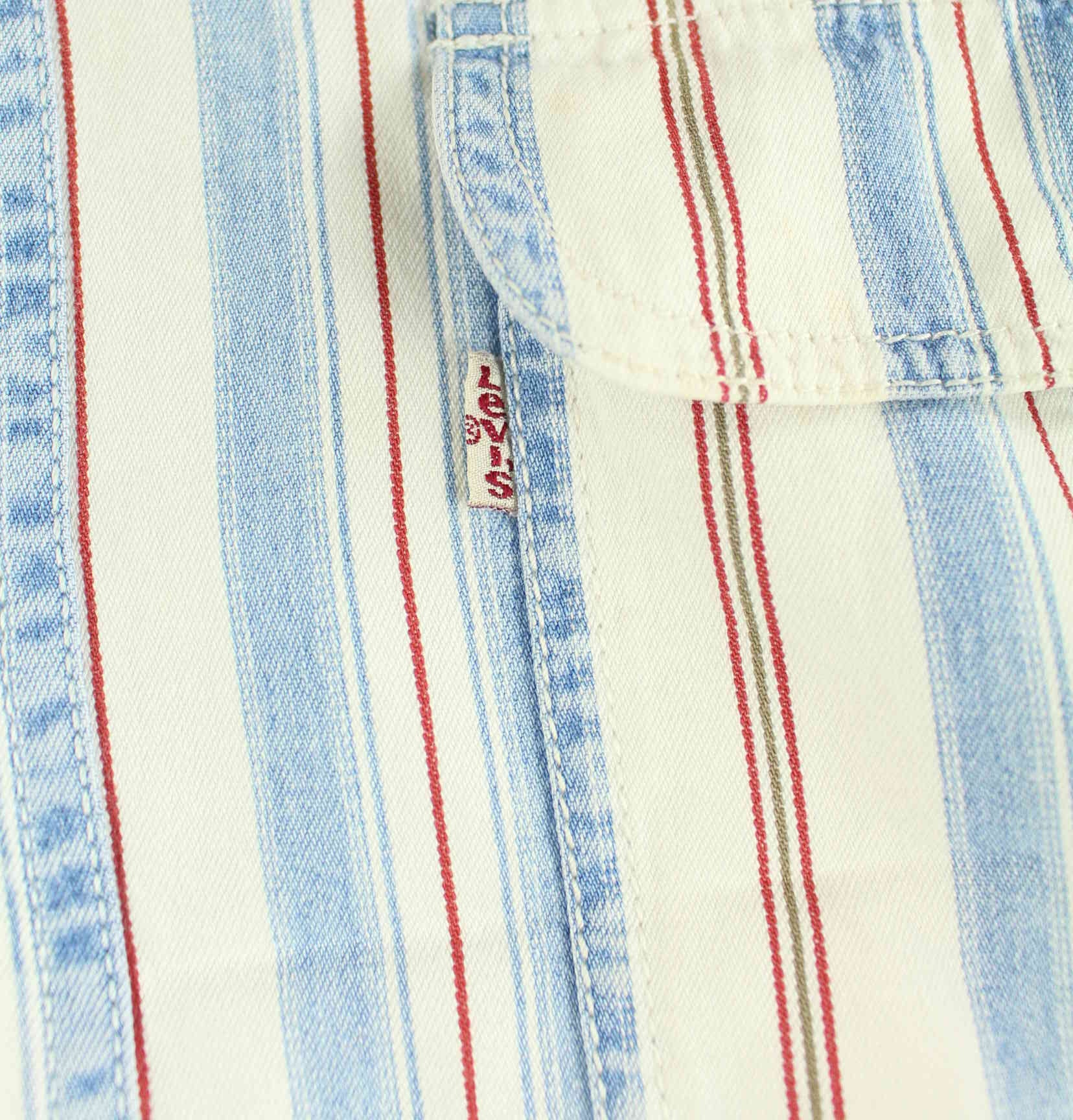 Levi's 90s Vintage Striped White Tab Hemd Weiß L (detail image 3)