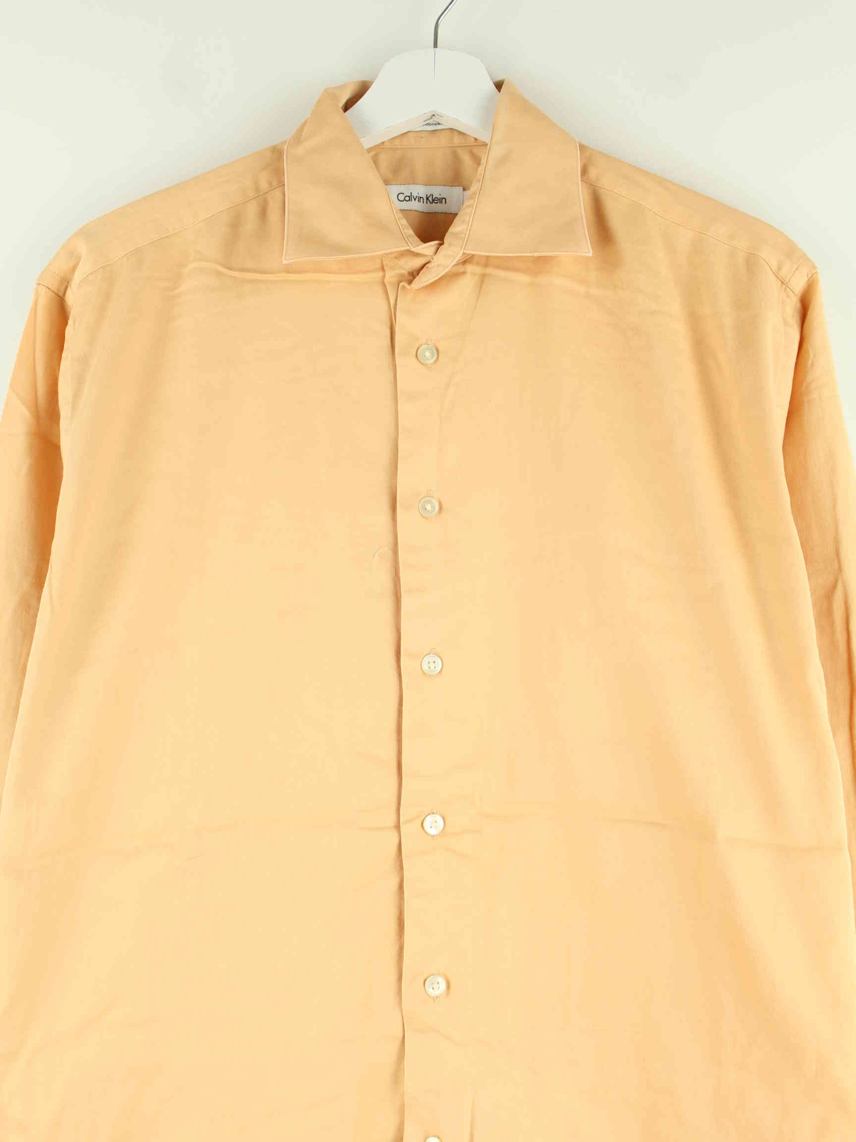 Calvin Klein Basic Hemd Orange M (detail image 1)