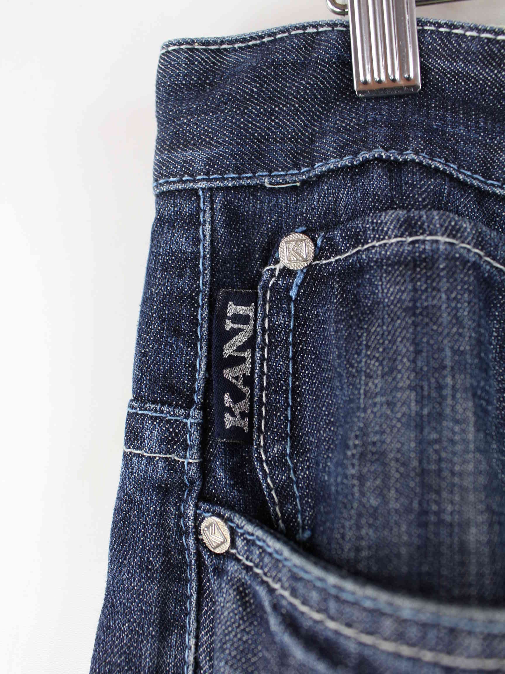 Karl Kani y2k Embroidered Baggy Jeans Blau W L (detail image 2)