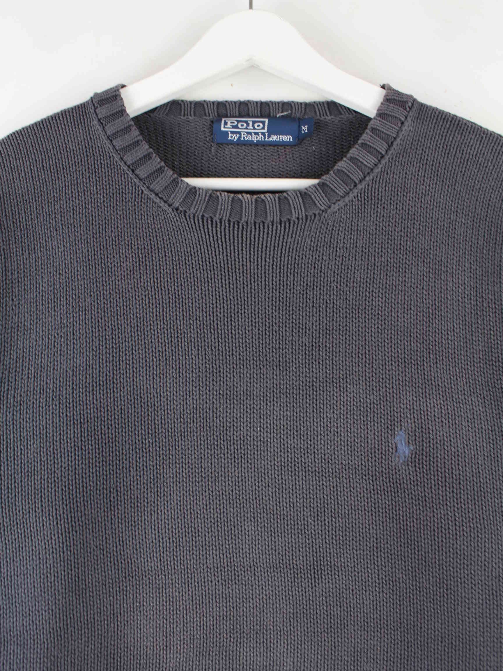 Ralph Lauren 90s Vintage Pullover Grau M (detail image 1)