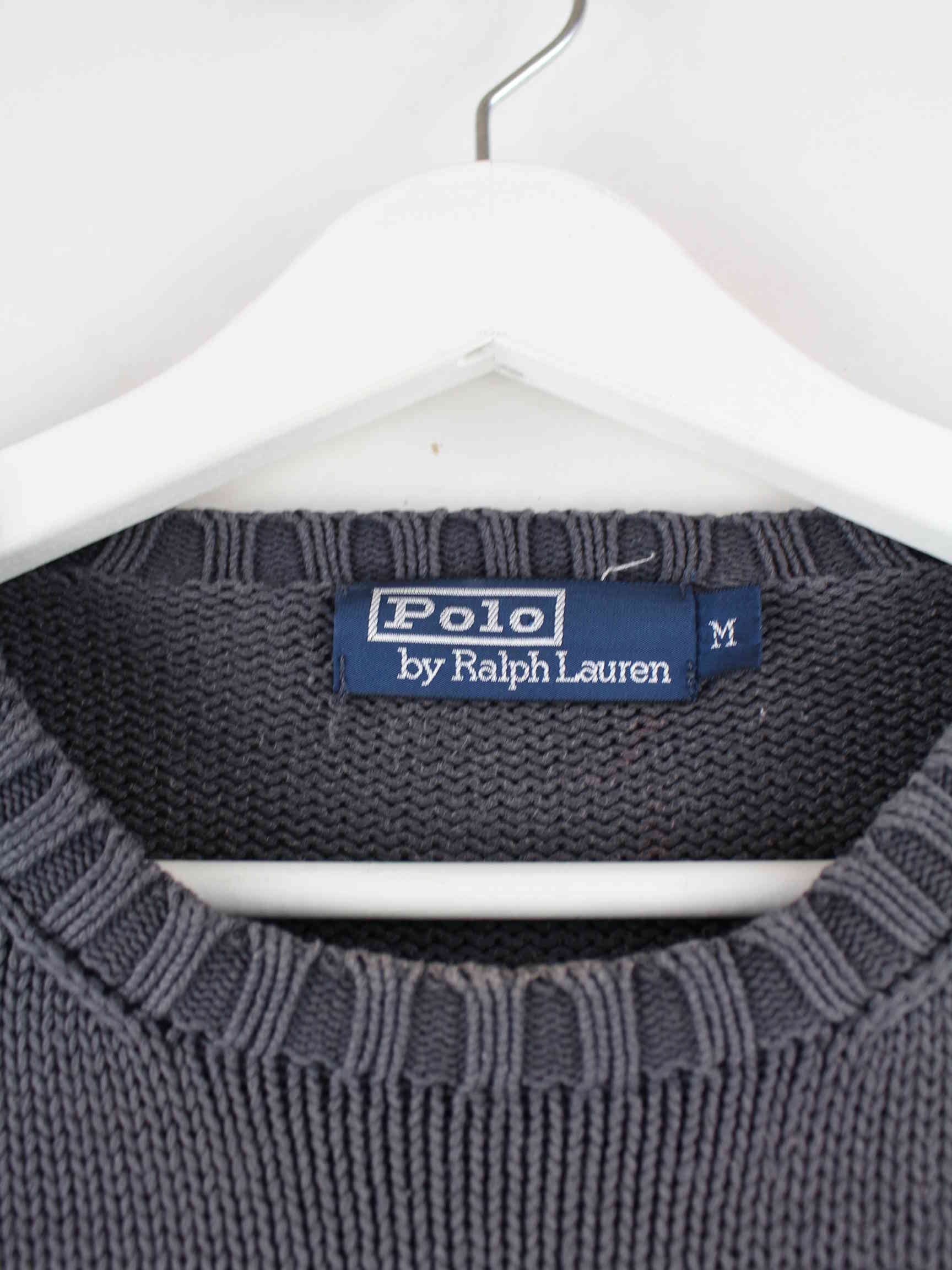 Ralph Lauren 90s Vintage Pullover Grau M (detail image 2)