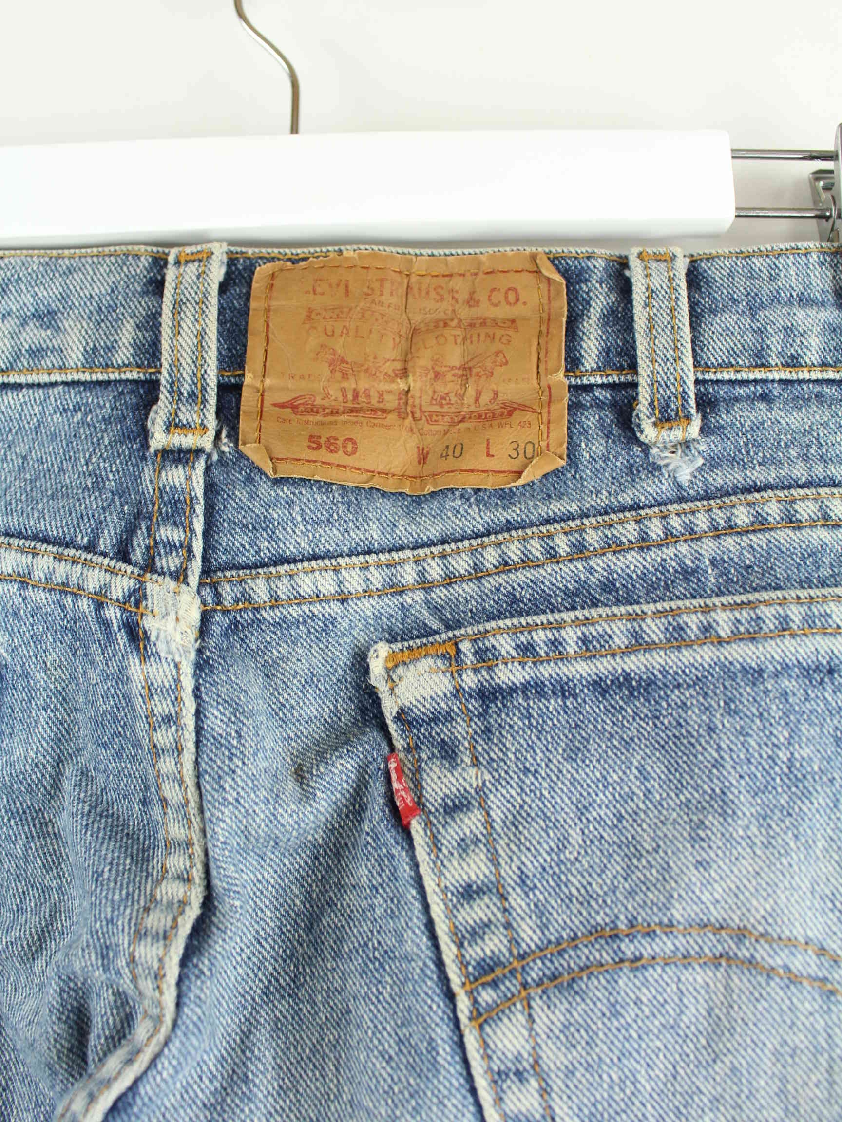 Levi's 90s Vintage 560 Jeans Blau W40 L30 (detail image 3)