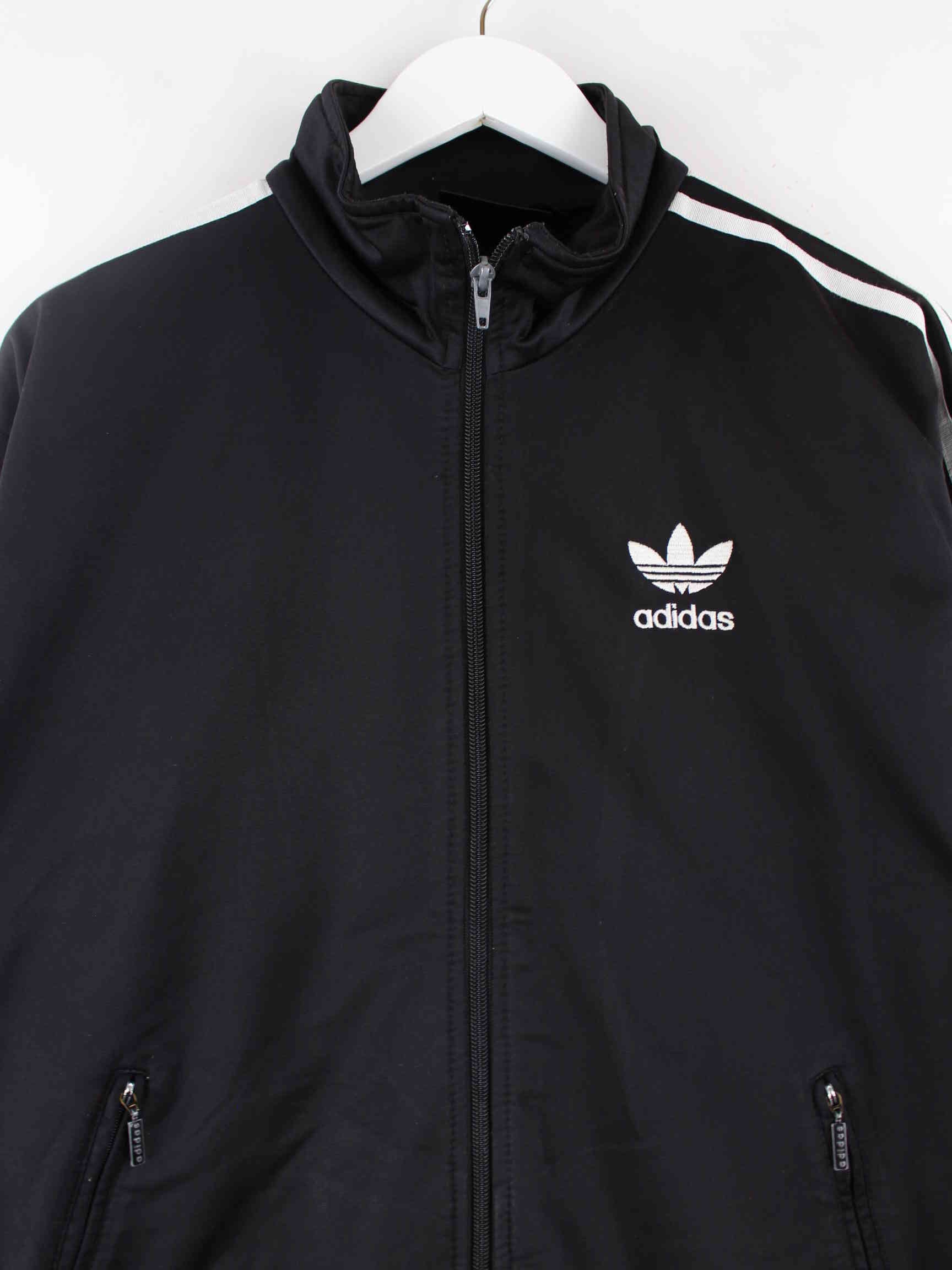 Adidas 90s Vintage Trefoil Embroidered Trainingsjacke Schwarz S (detail image 1)