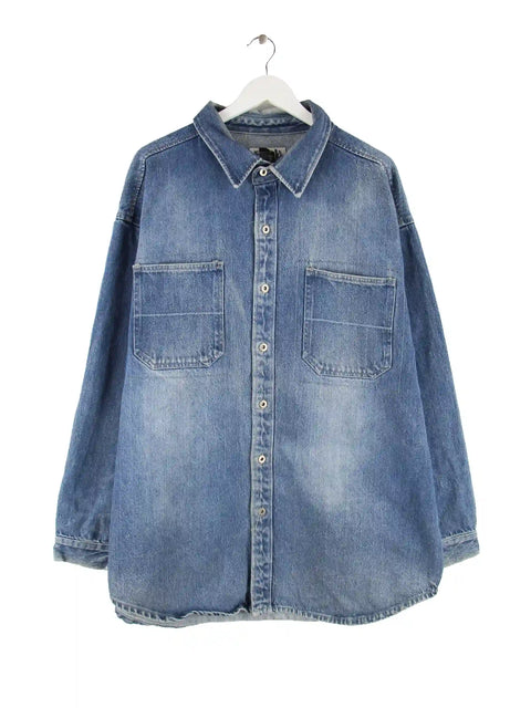 Vintage Damen 00s Jeans Jacke Blau XXL