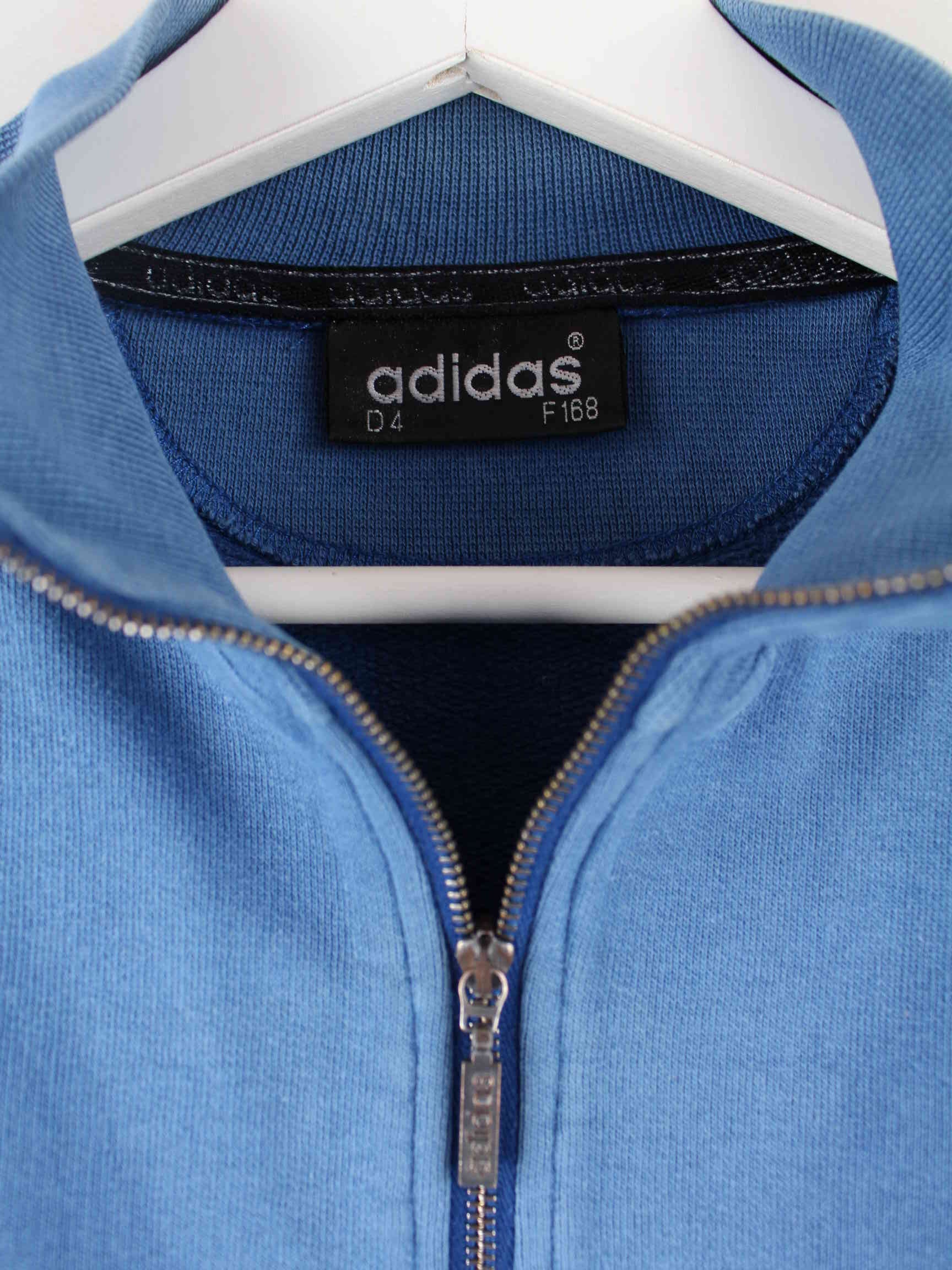 Adidas 90s Vintage Trefoil Half Zip Sweater Blau S (detail image 2)