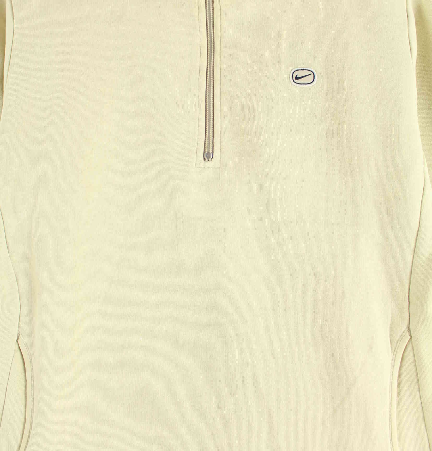 Nike Damen 00s Half Zip Sweater Beige L (detail image 1)