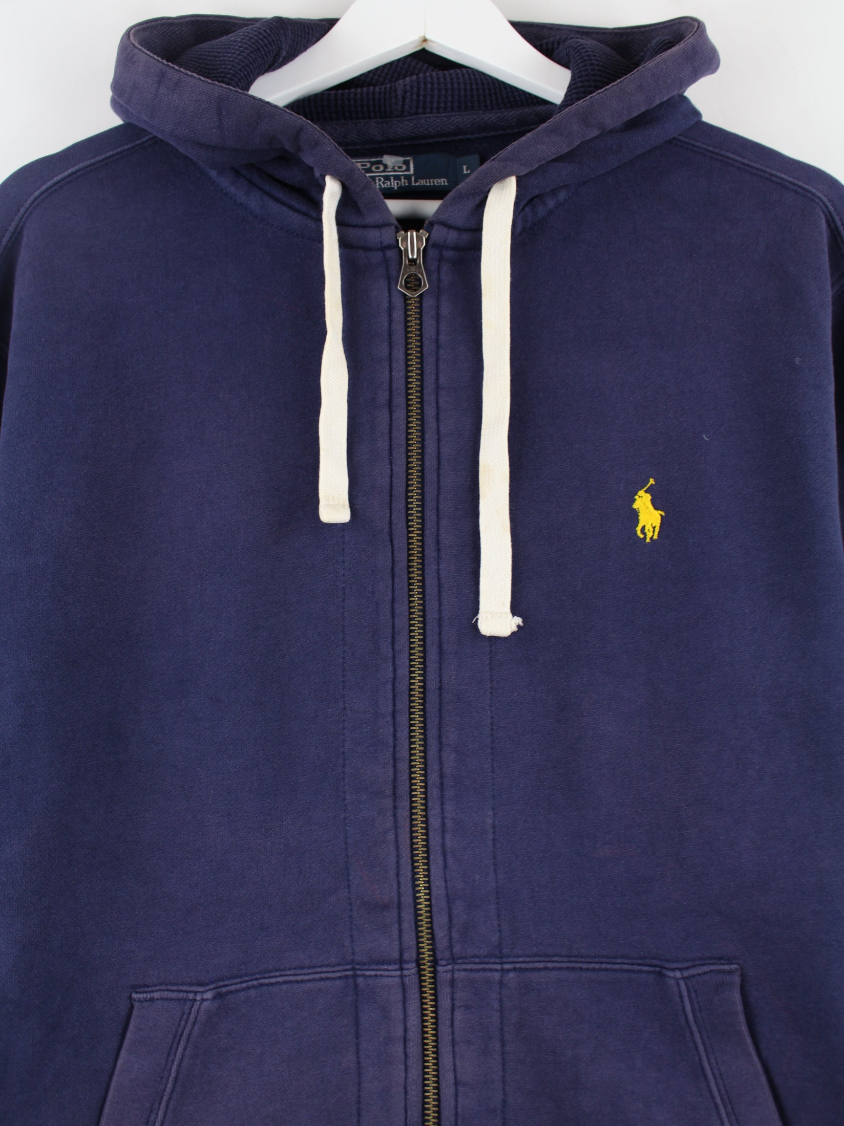 Ralph Lauren 90s Vintage Zip Hoodie Blue L – Peeces