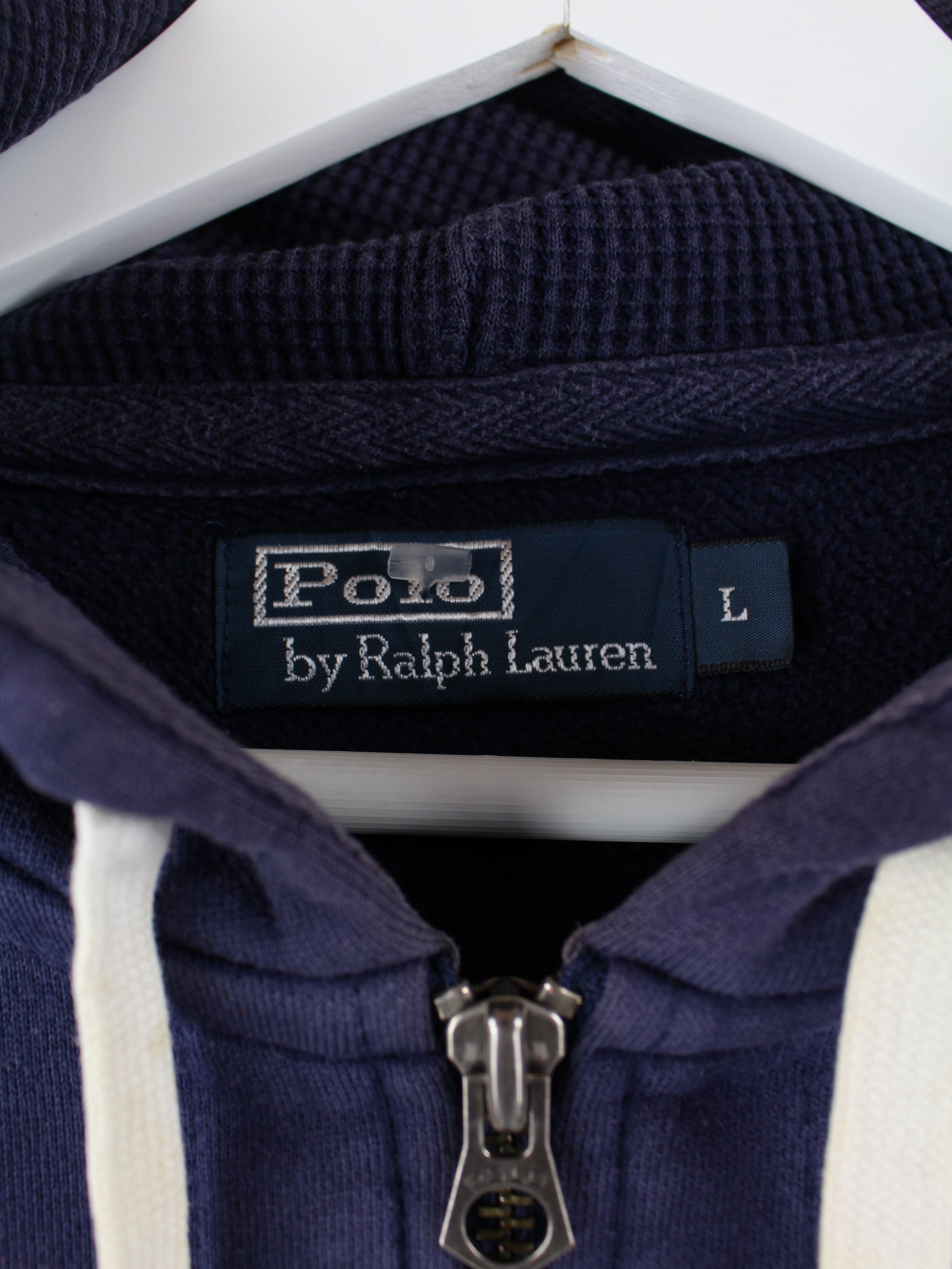 Ralph Lauren 90s Vintage Zip Hoodie Blue L – Peeces