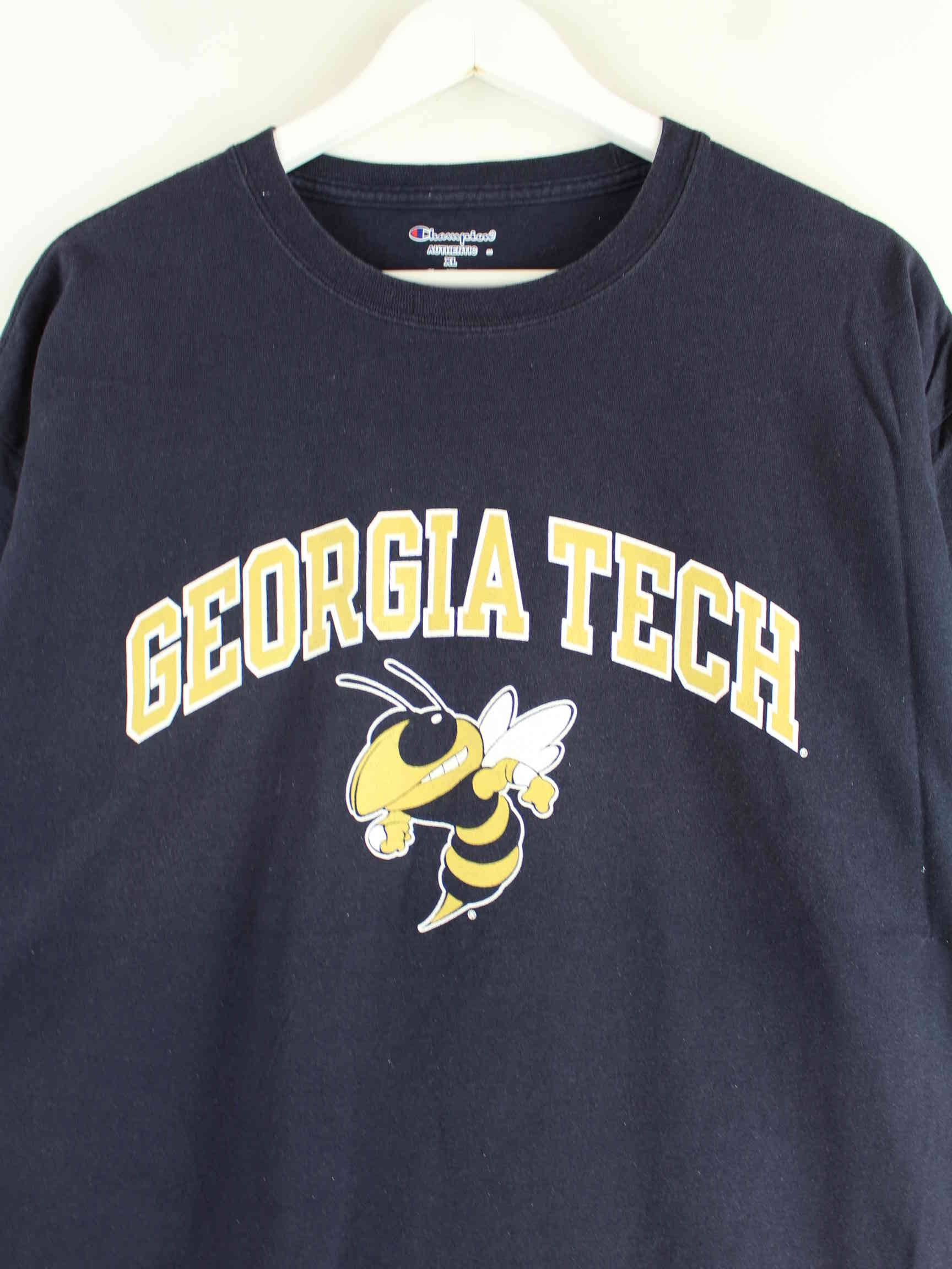Champion Georgia Tech Print T-Shirt Blau XL (detail image 1)