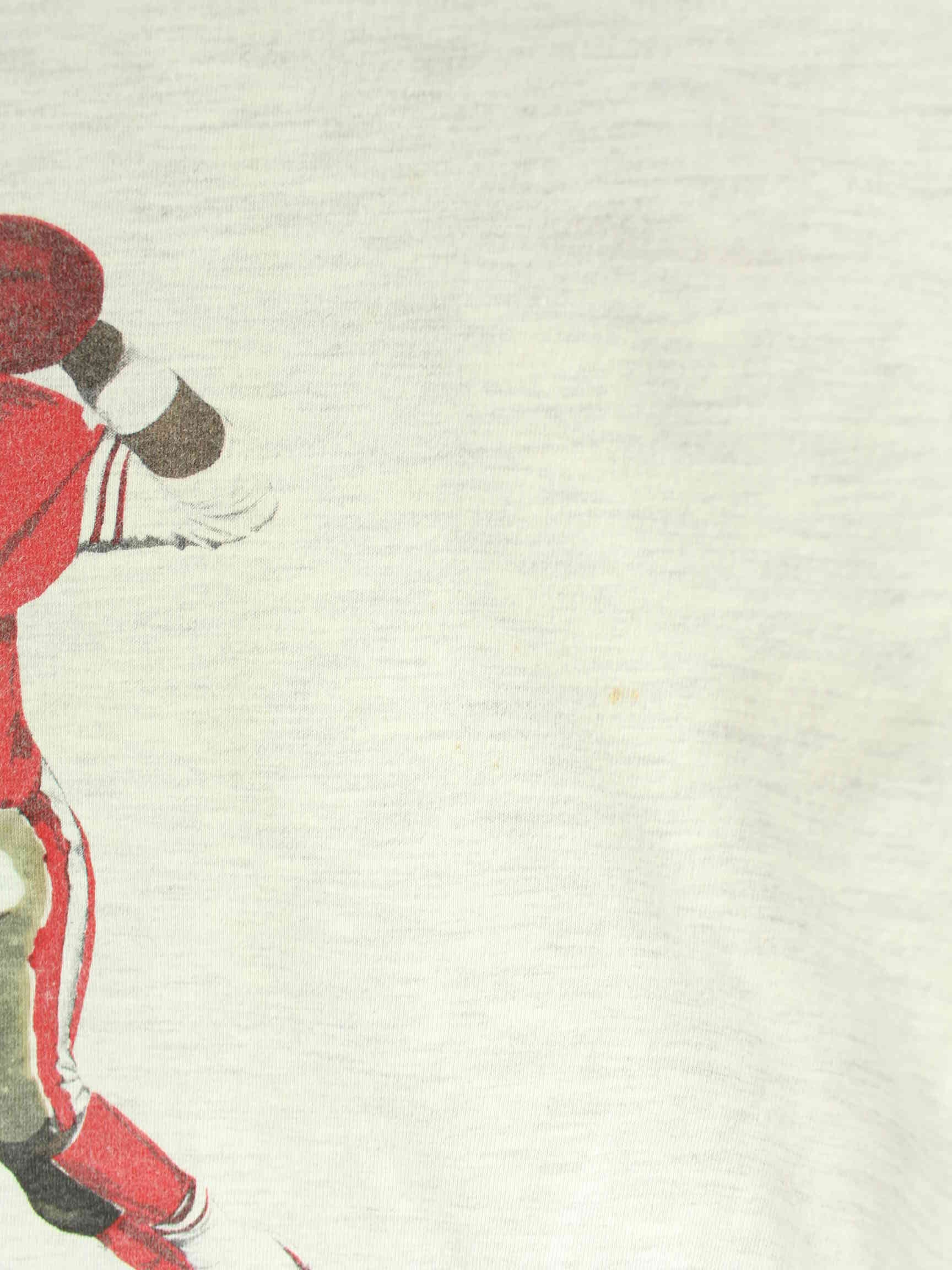 Jerzees 90s Vintage 49ers Print T-Shirt Grau XL (detail image 5)