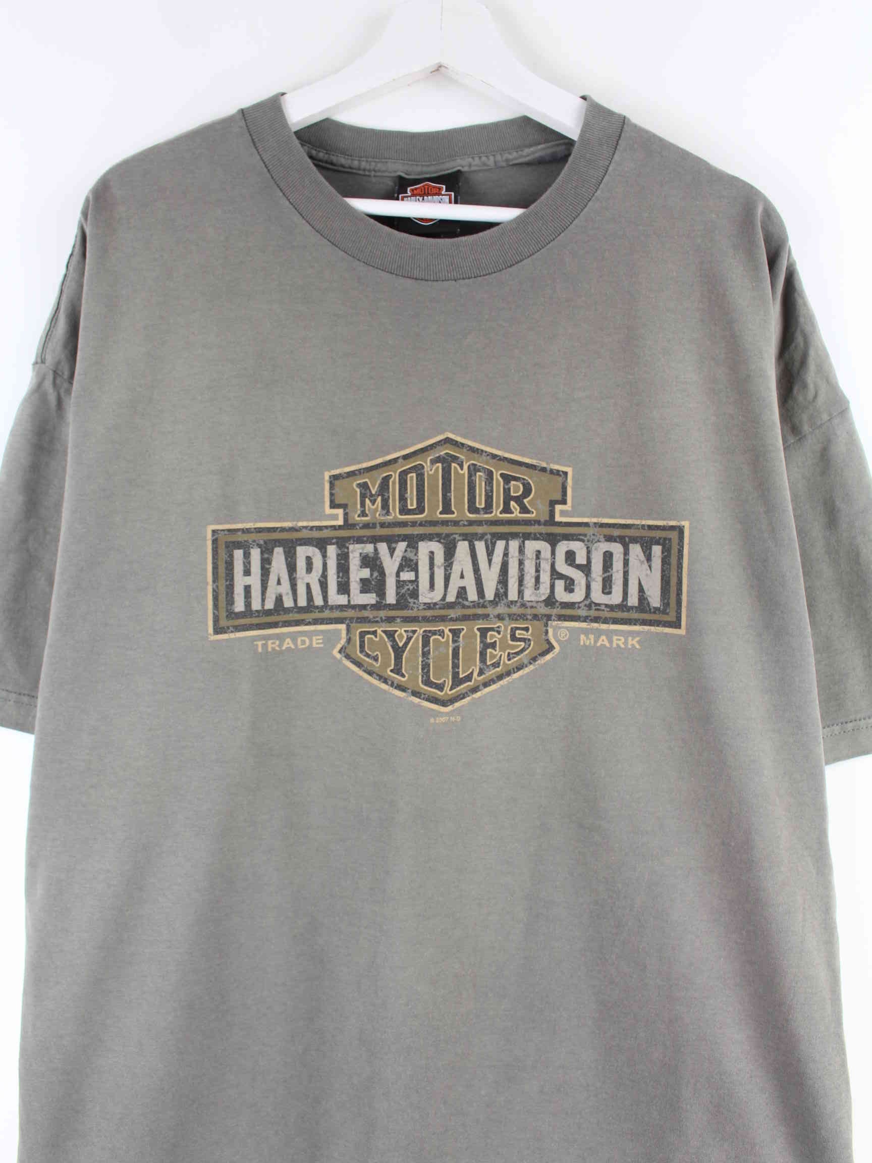 Harley Davidson 2006 Apeldoorn Print T-Shirt Grün XXL (detail image 1)