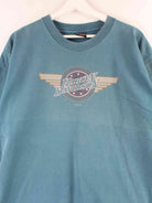 Harley Davidson 1995 Vintage Faded Print Single Stitched T-Shirt Blau XL (detail image 1)