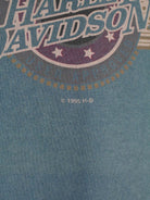 Harley Davidson 1995 Vintage Faded Print Single Stitched T-Shirt Blau XL (detail image 2)