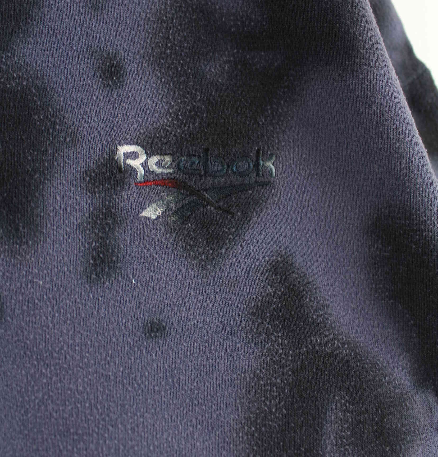 Reebok 90s Vintage Embroidered Tie Dye Sweater Lila L (detail image 2)