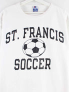 Champion y2k St. Francis Soccer Print T-Shirt Weiß S (detail image 1)