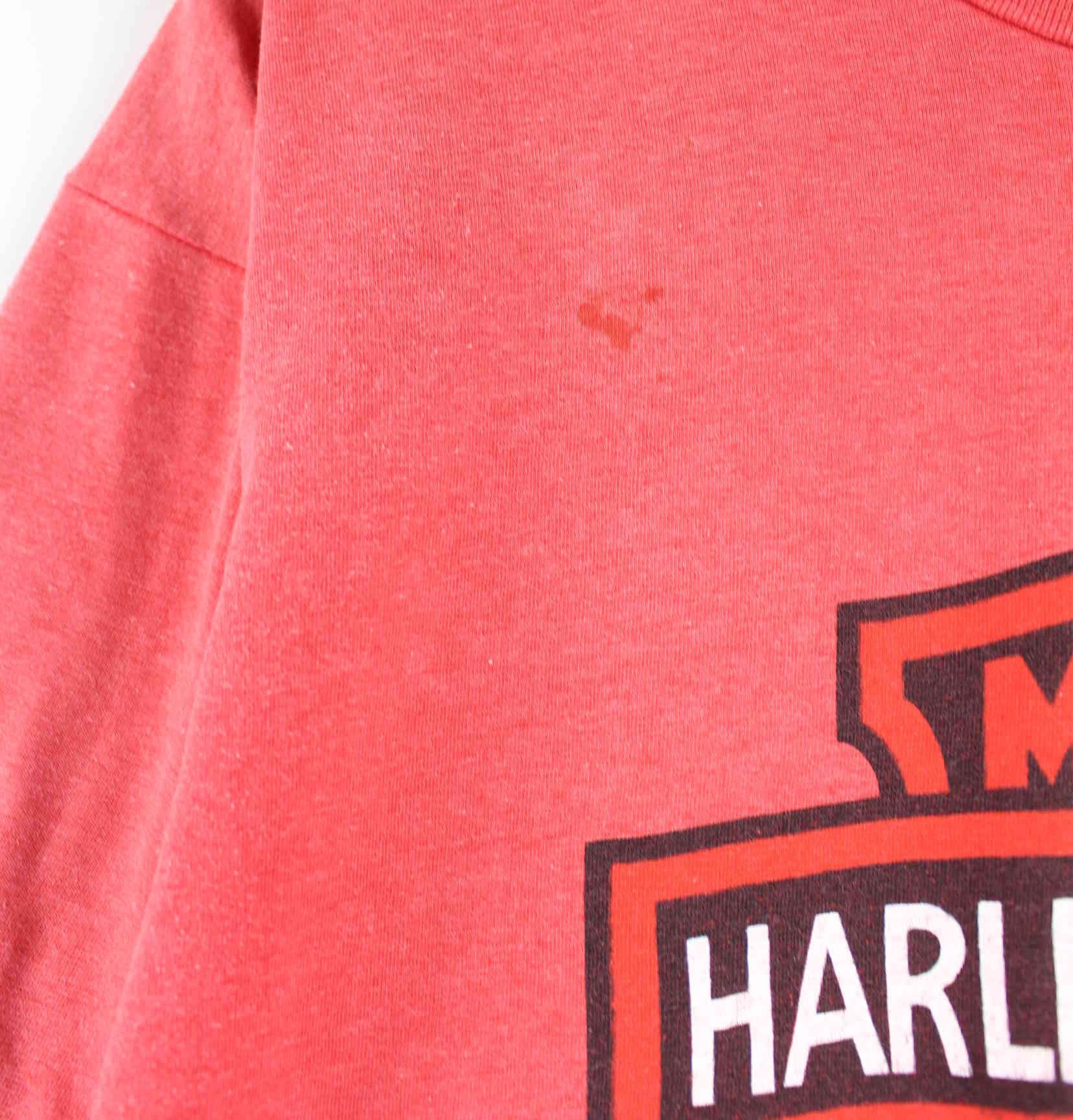 Harley Davidson y2k Print T-Shirt Rot L (detail image 2)