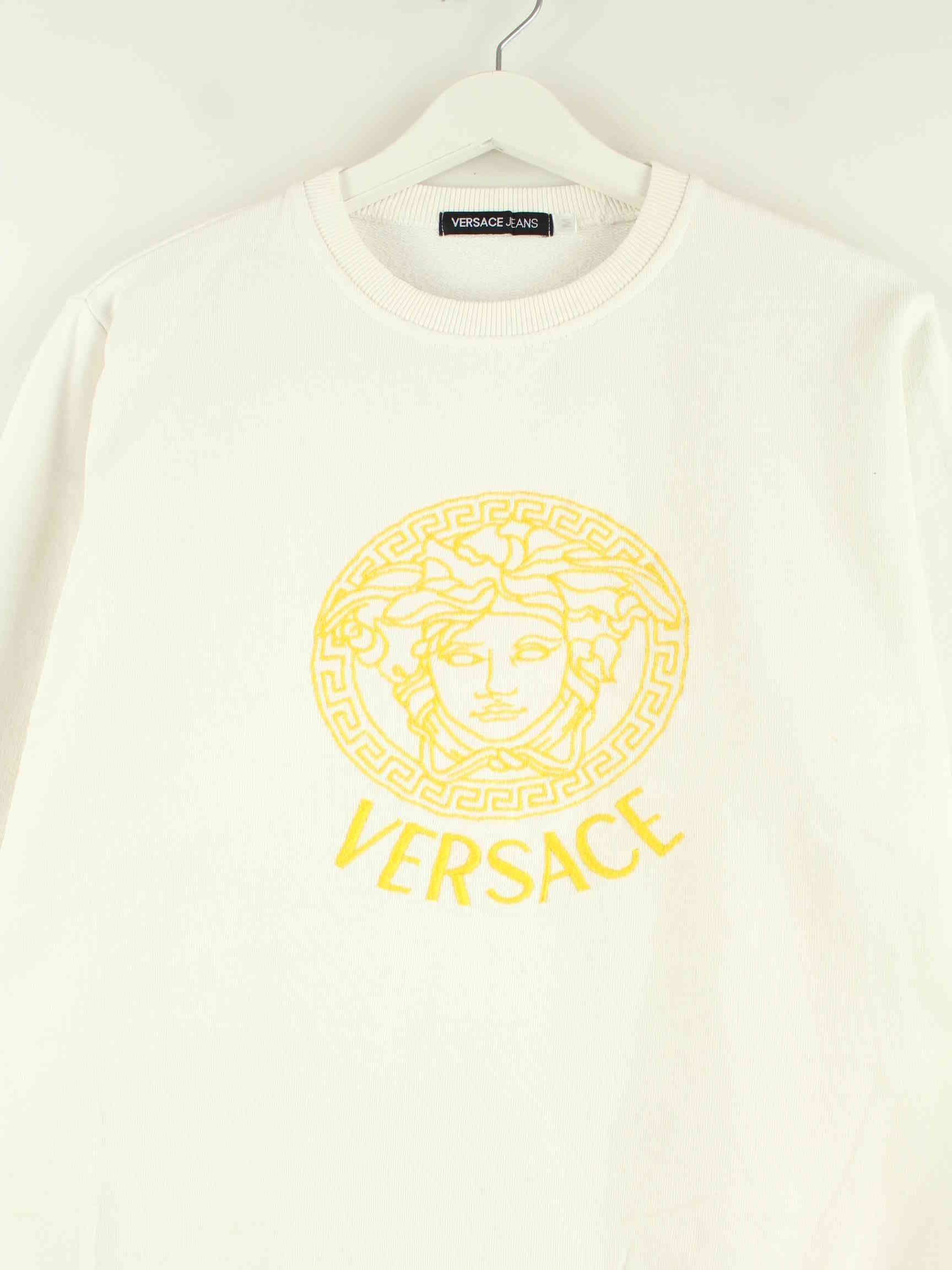 Versace Jeans Embroidered Sweater Weiß M (detail image 1)