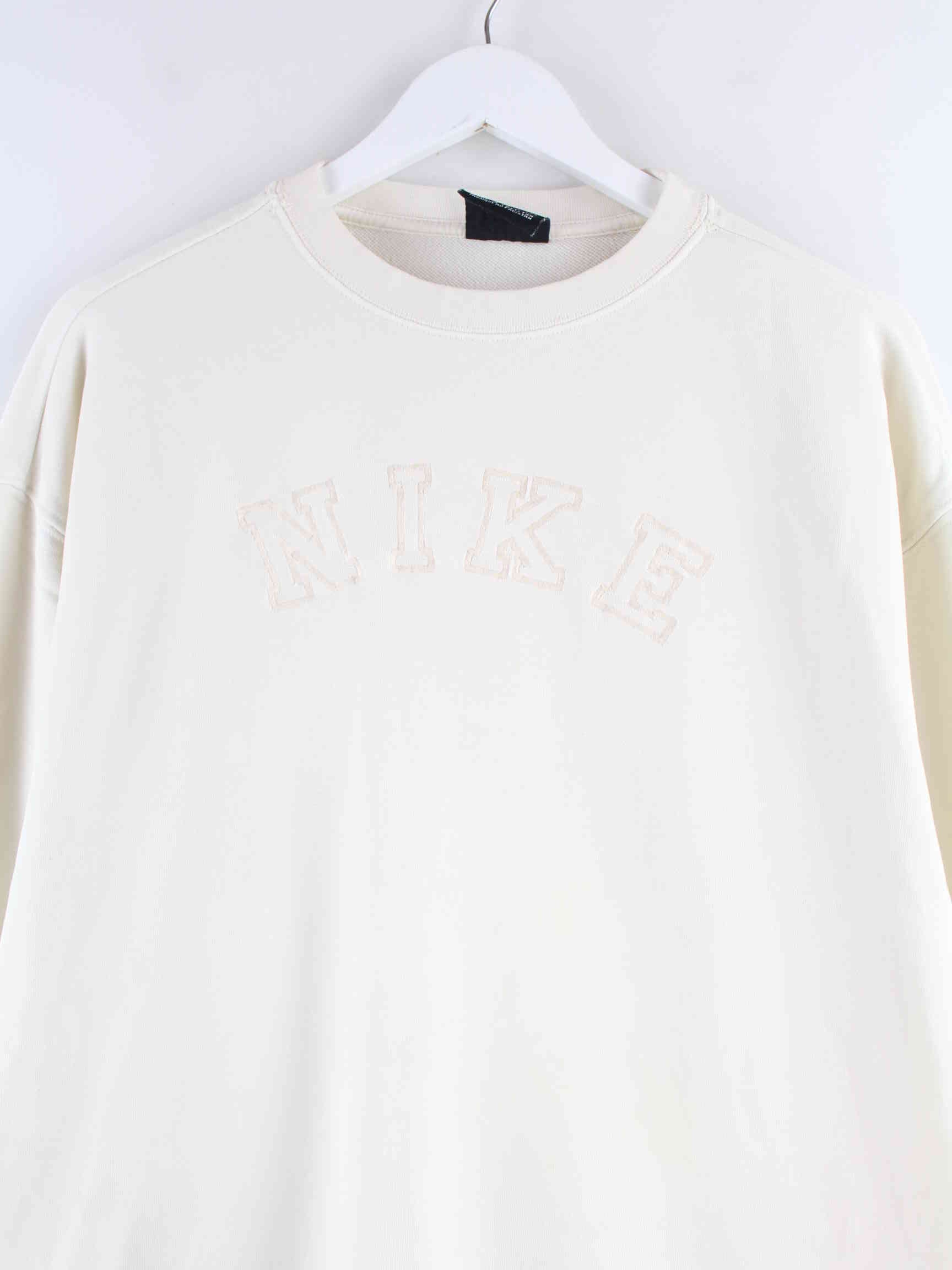 cream nike jumper womens
