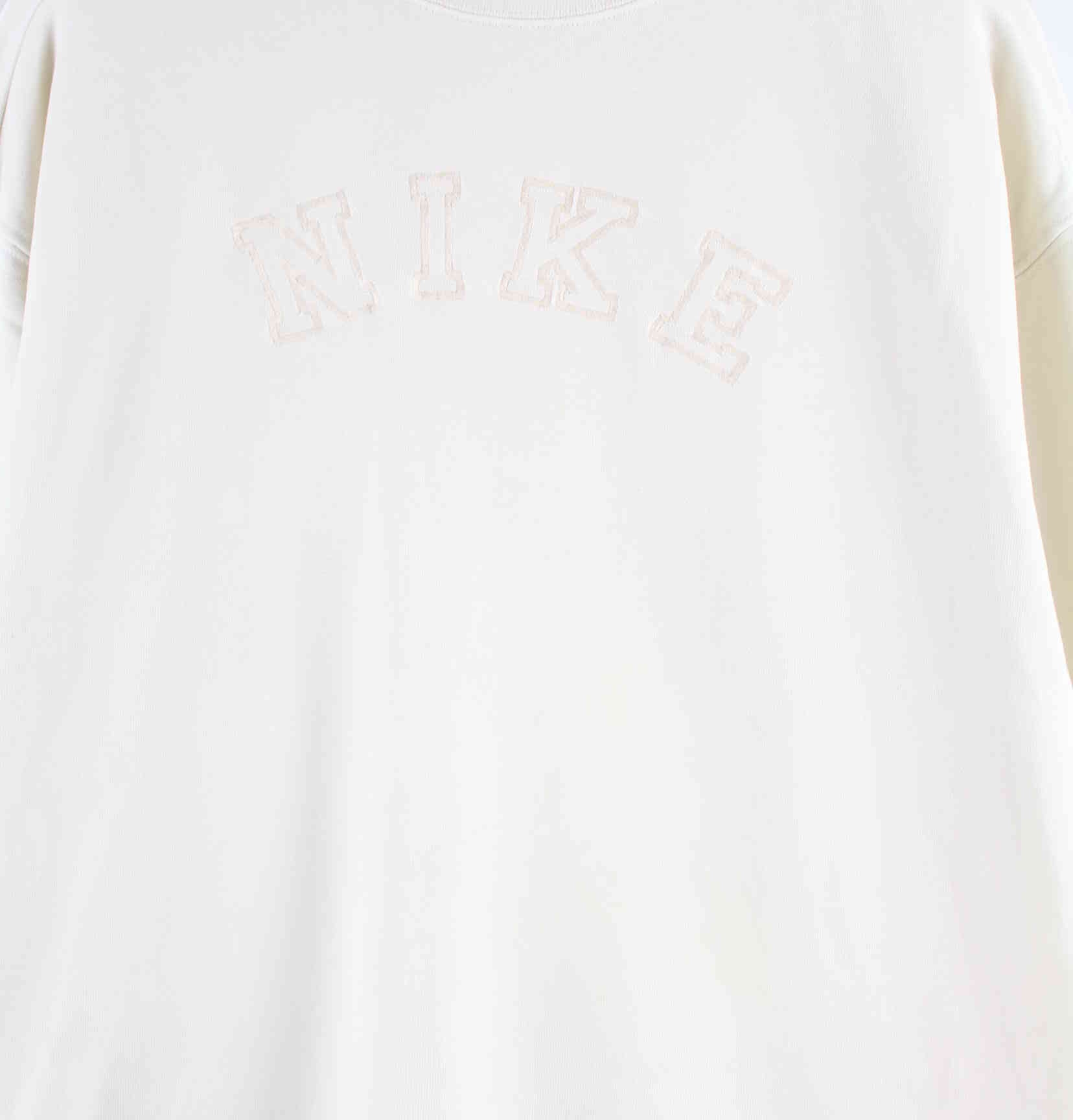 Nike Damen Oversized Embroidered Sweater Beige S (detail image 1)