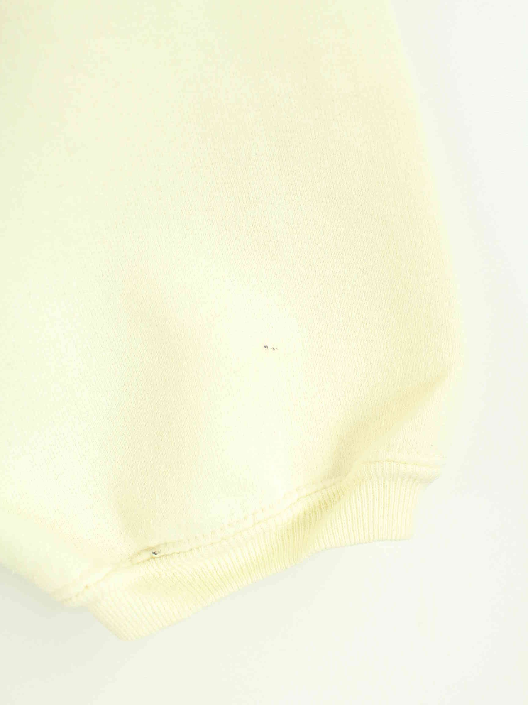 Vintage 80s Embroidered Sun Sweater Beige XL (detail image 5)