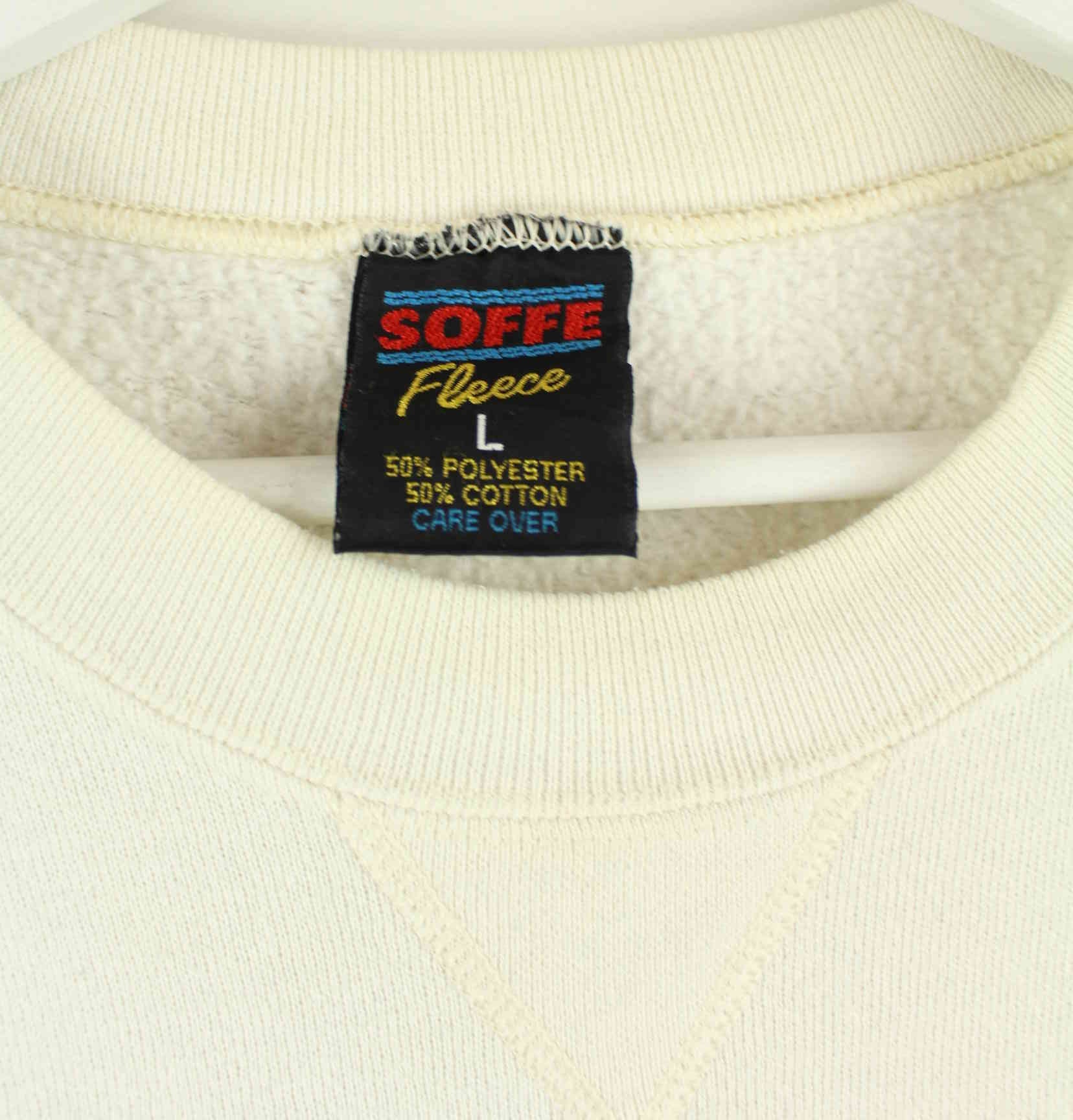Vintage 80s Deutschland Embroidered Sweater Weiß L (detail image 2)