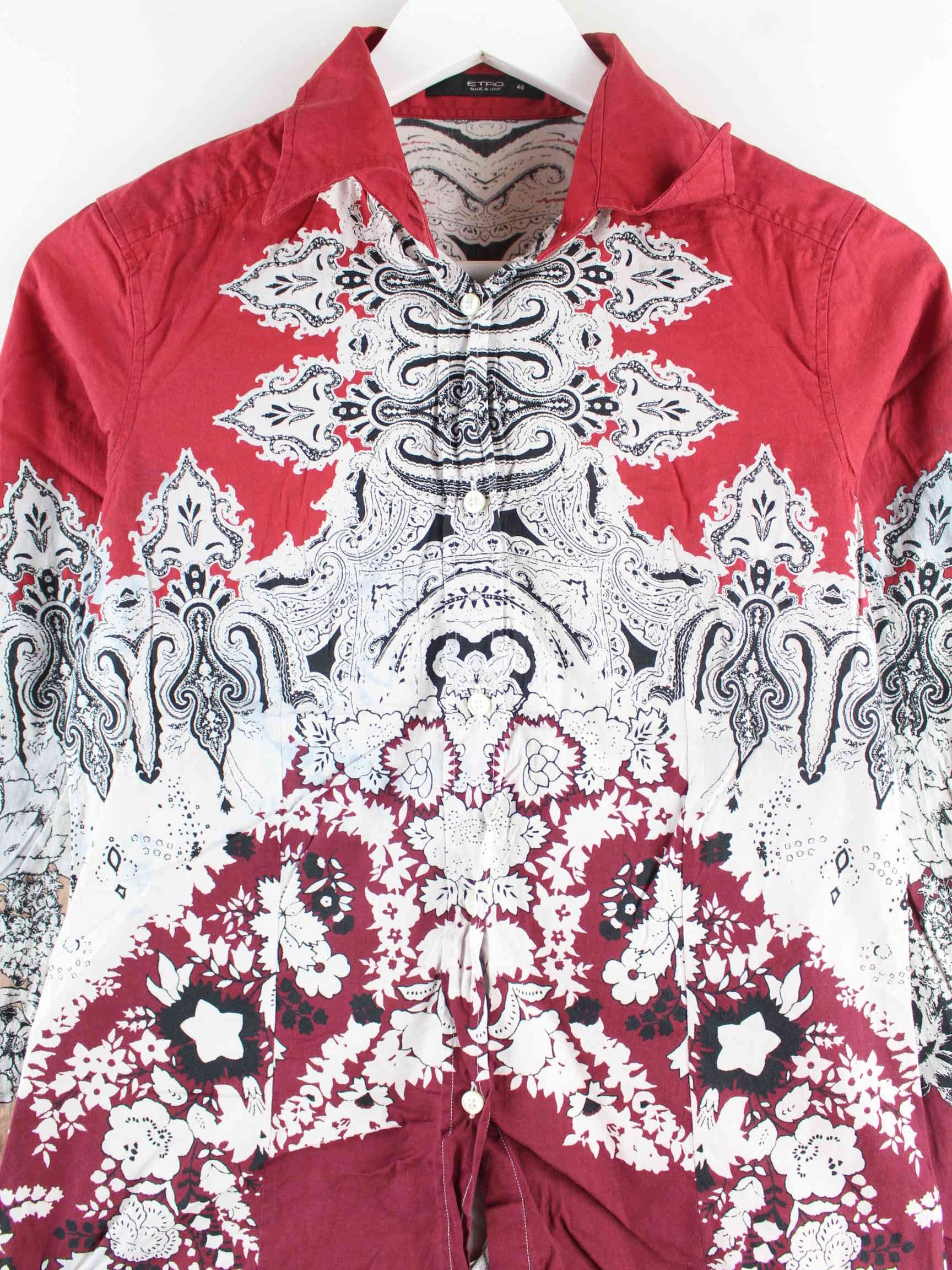 Etro Pattern Hemd Rot XS (detail image 1)