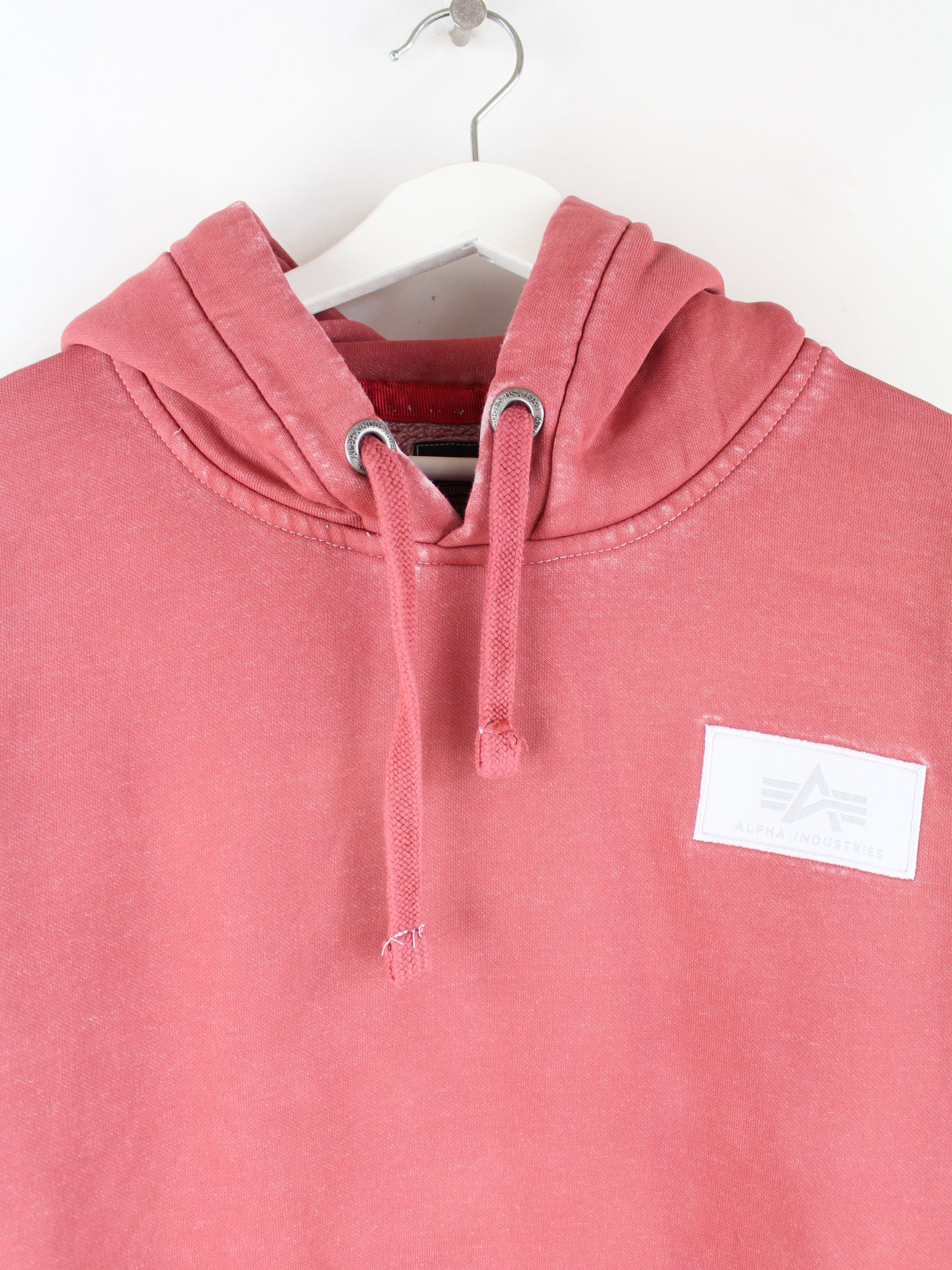 Alpha Industries Patch Hoodie Pink M Peeces